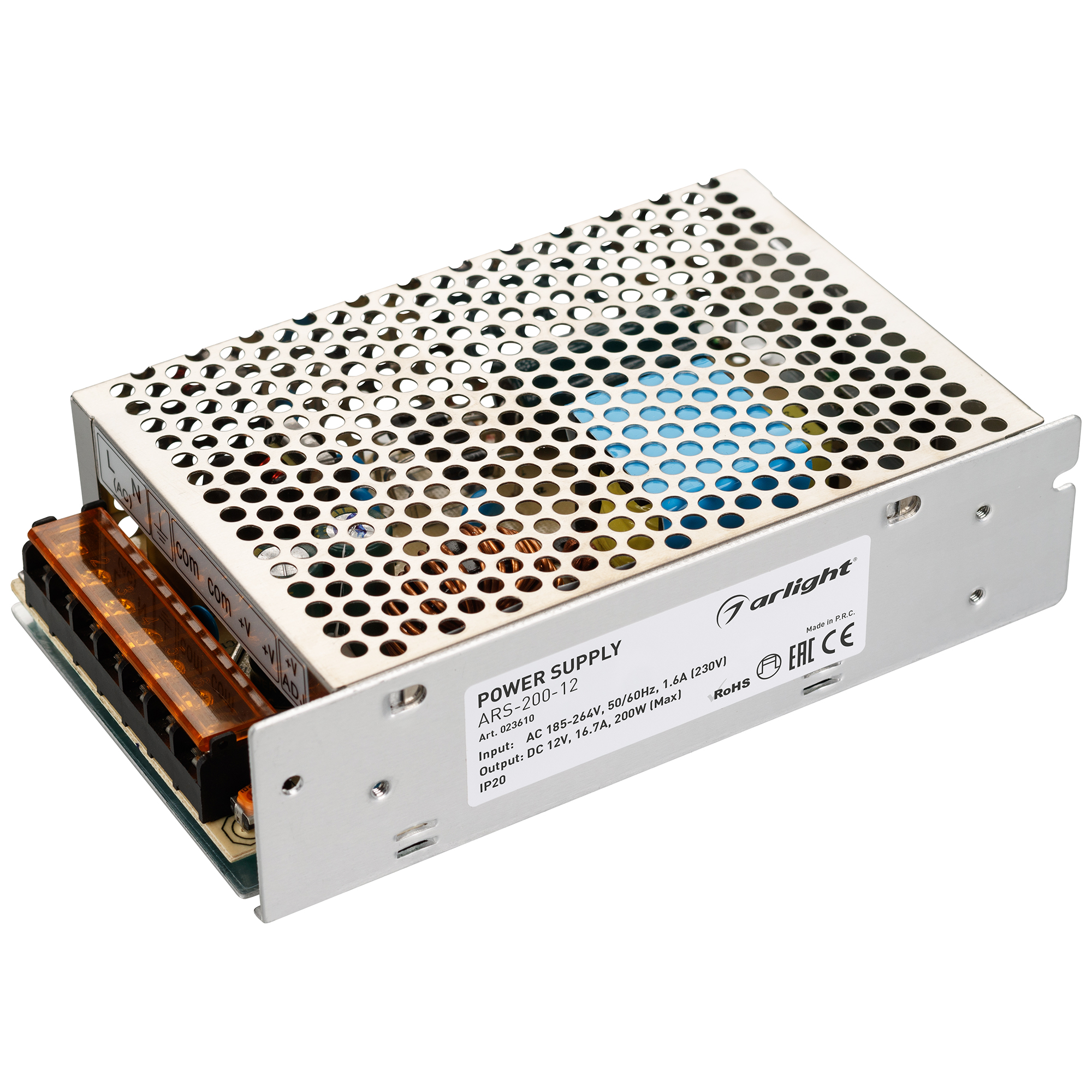 Блок питания ARS-200-12 (12V, 16.7A, 200W) 023610 - Arlight