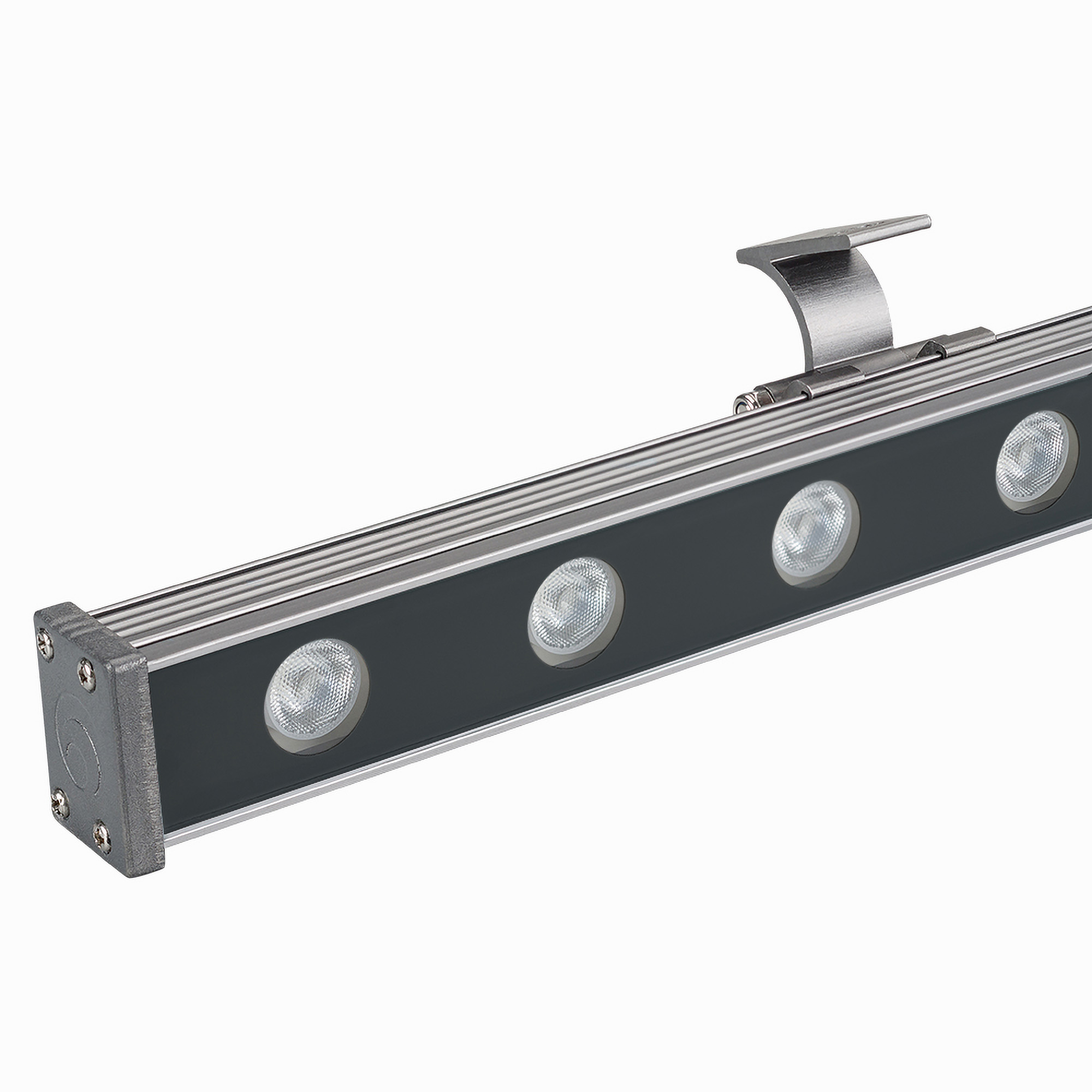 Светодиодный прожектор AR-LINE-1000S-18W-24V RGB (Grey, 30 deg, DMX512) 023623 - Arlight