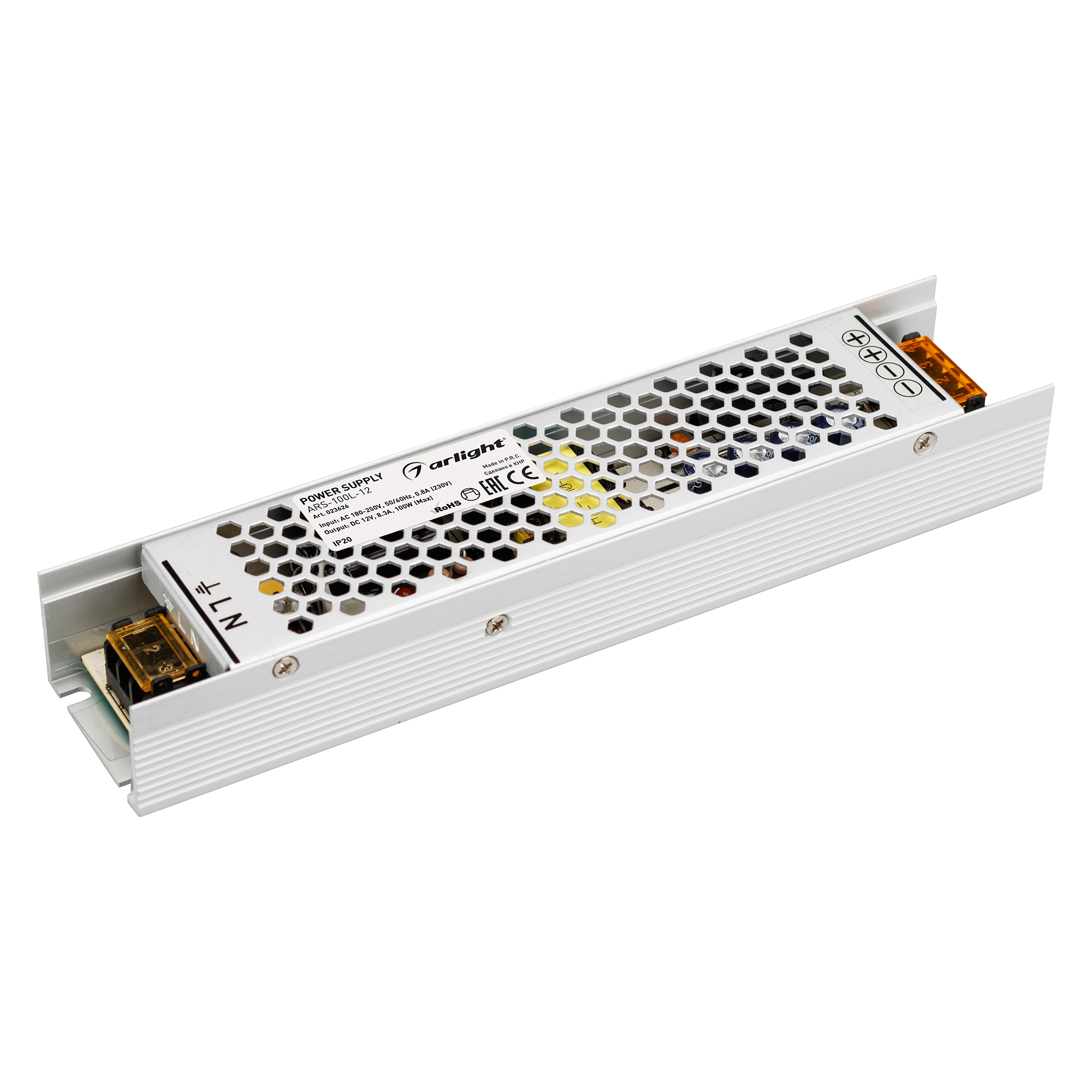 Блок питания ARS-100L-12 (12V, 8.3A, 100W) 023626 - Arlight