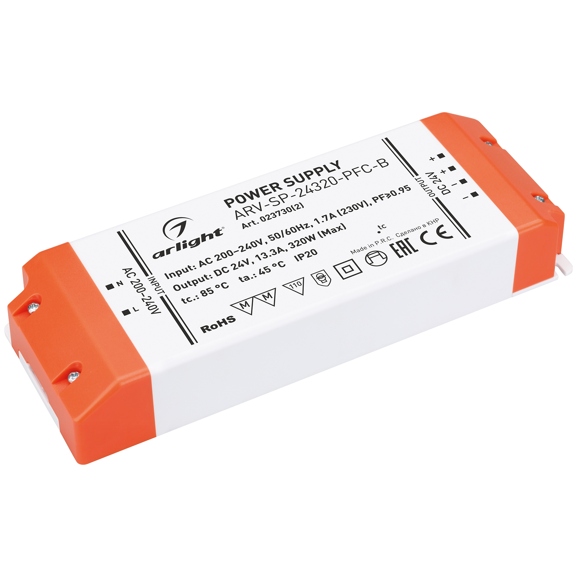 Блок питания ARV-SP-24320-PFC-B (24V, 13.3A, 320W) 023730(2) - Arlight