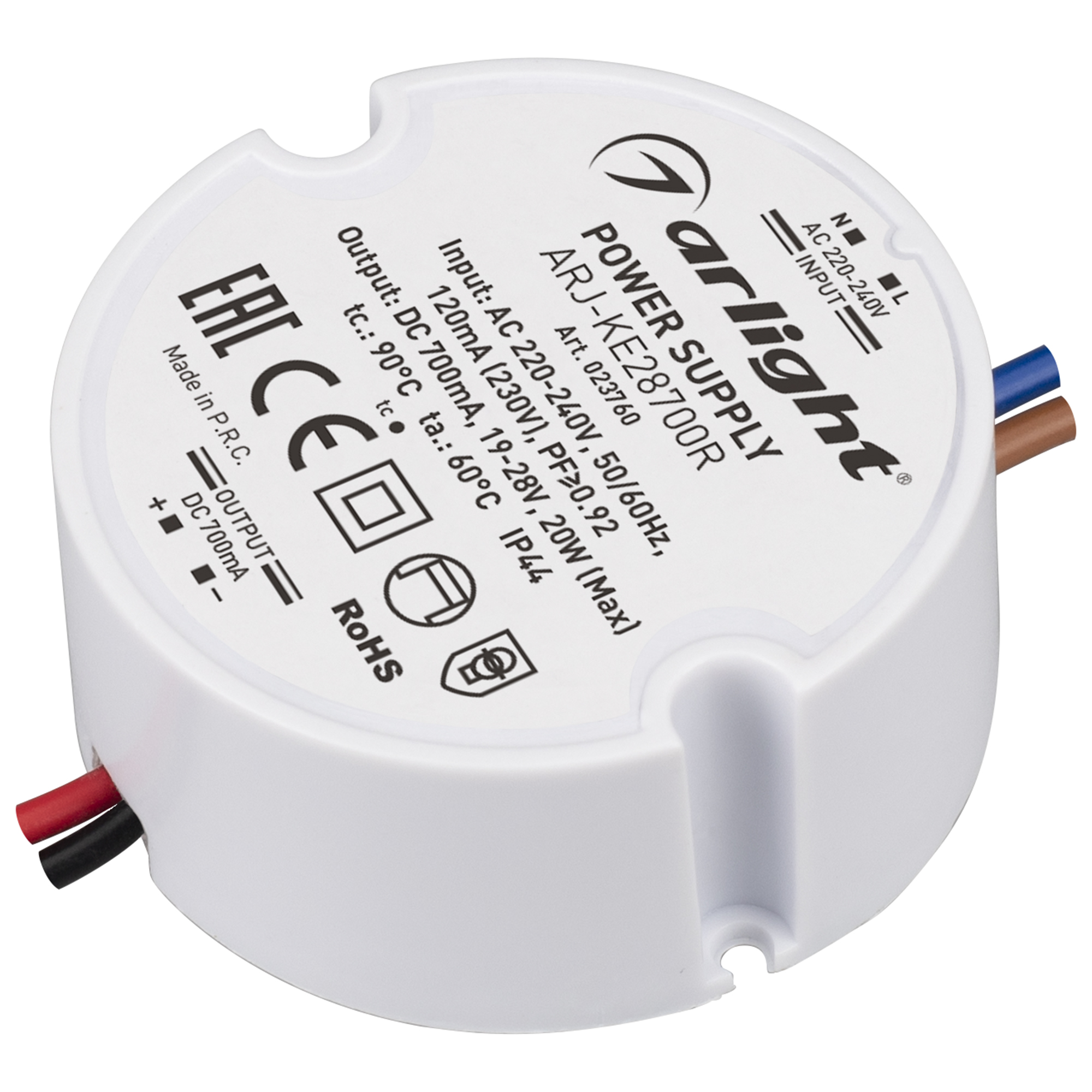 Блок питания ARJ-KE28700R (20W, 700mA, PFC) 023760 - Arlight