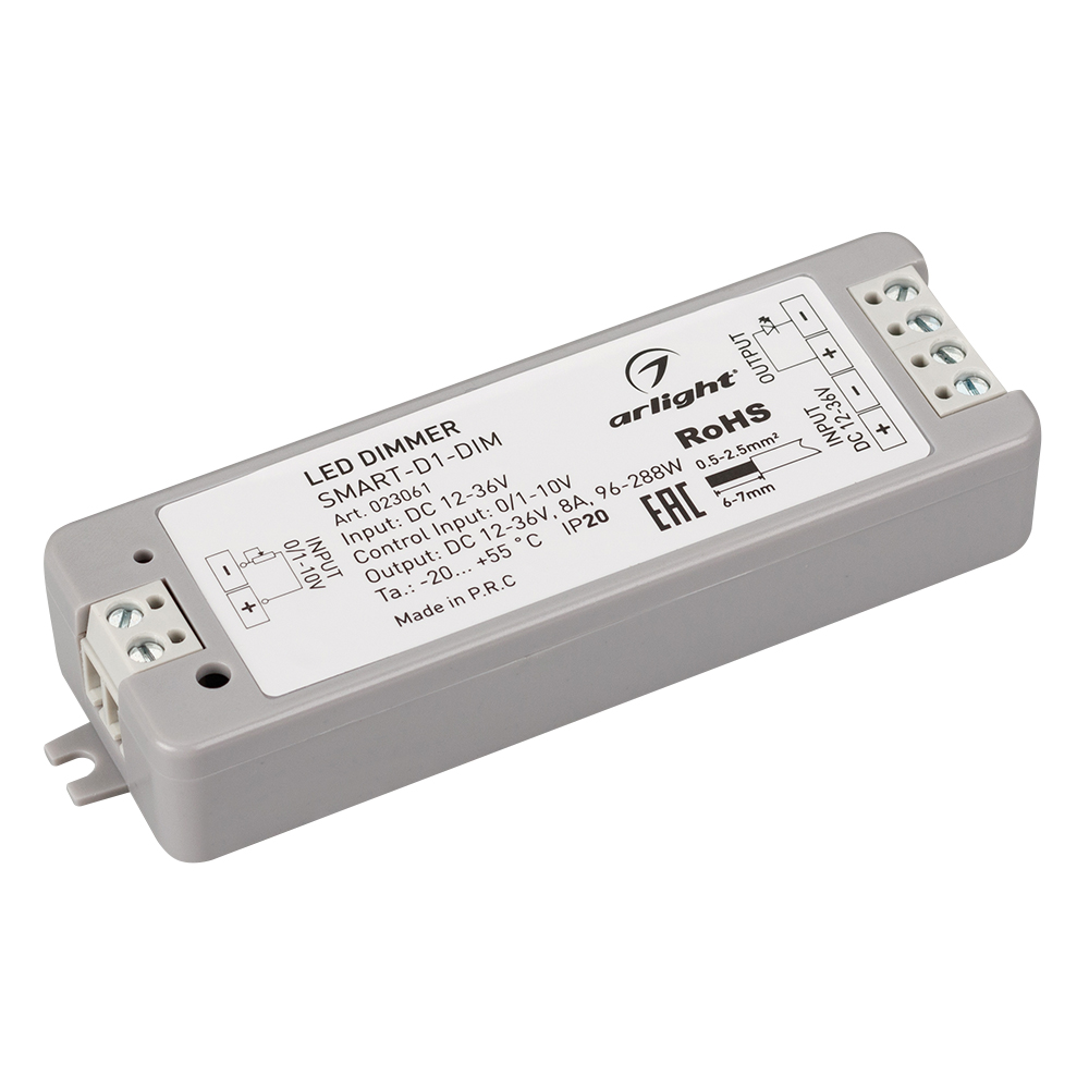 Диммер SMART-D1-DIM (12-36V, 0/1-10V) 023061 - Arlight