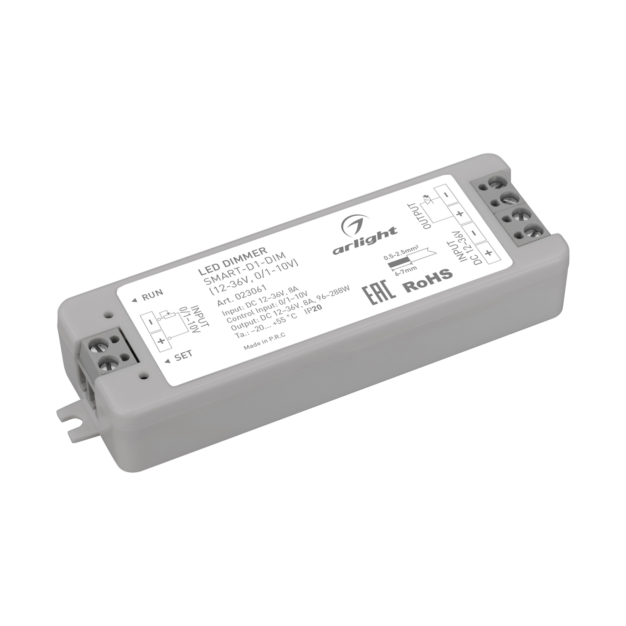 Диммер SMART-D1-DIM (12-36V, 0/1-10V) 023061 - Arlight
