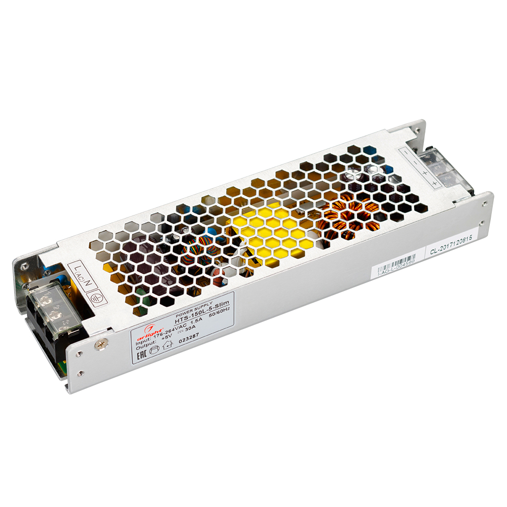 Блок питания HTS-150L-5-Slim (5V, 30A, 150W) 023287 - Arlight