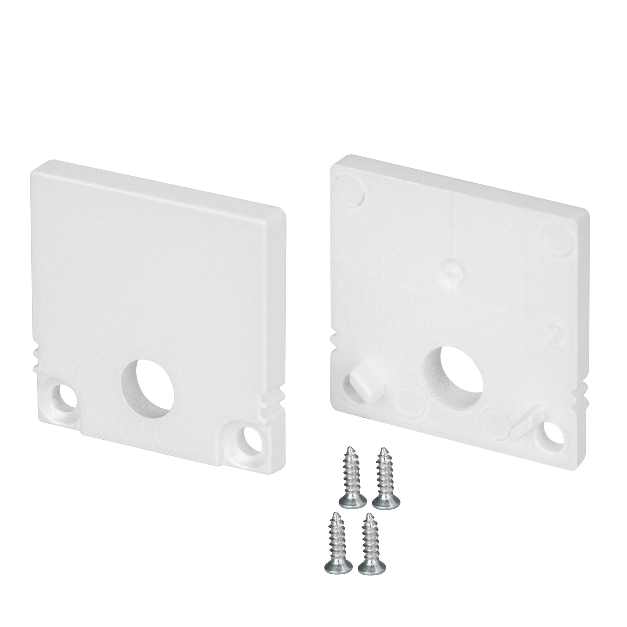 Заглушка SL-SLIM20-H20 WHITE с отверстием 047634 - Arlight