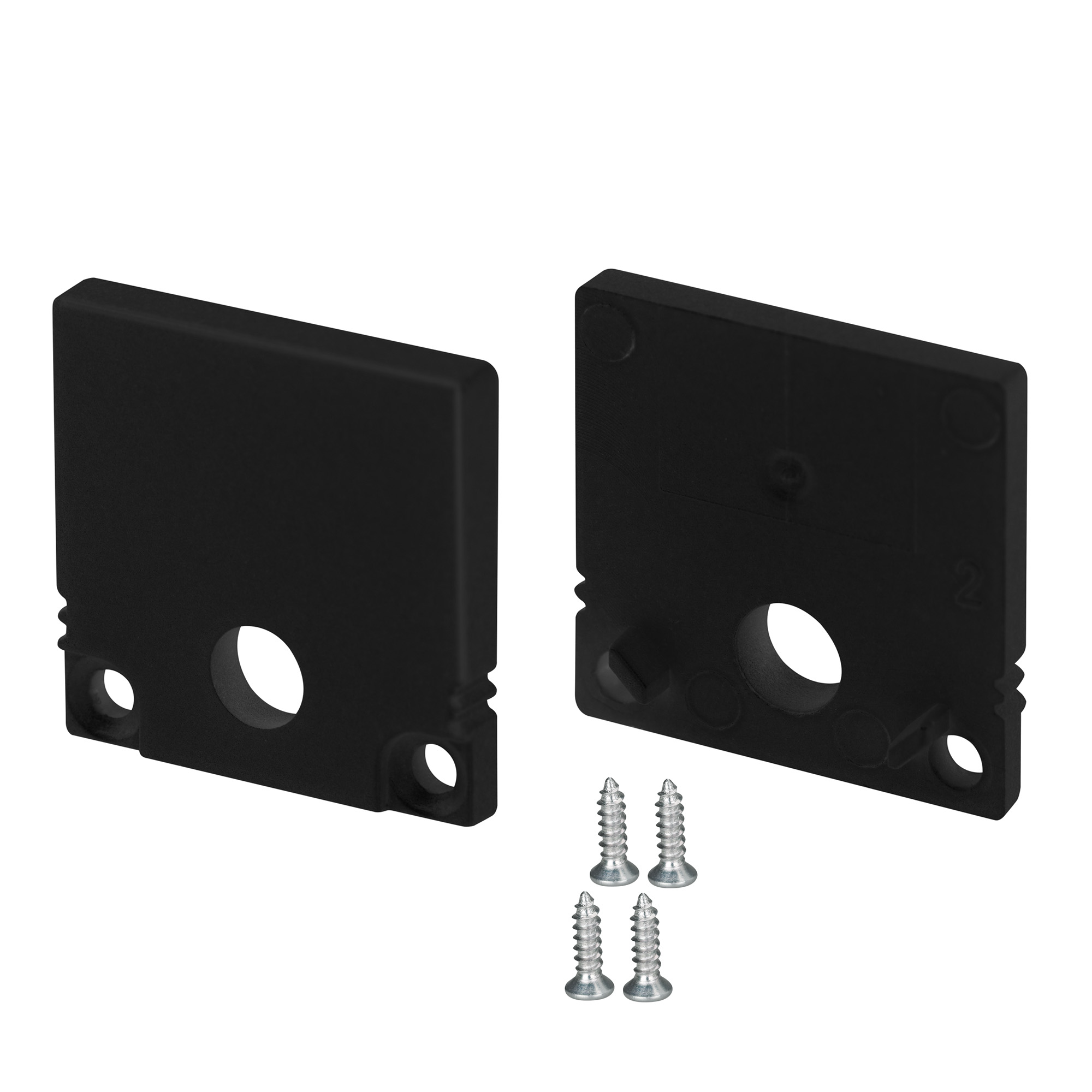 Заглушка SL-SLIM20-H20 BLACK с отверстием 047637 - Arlight