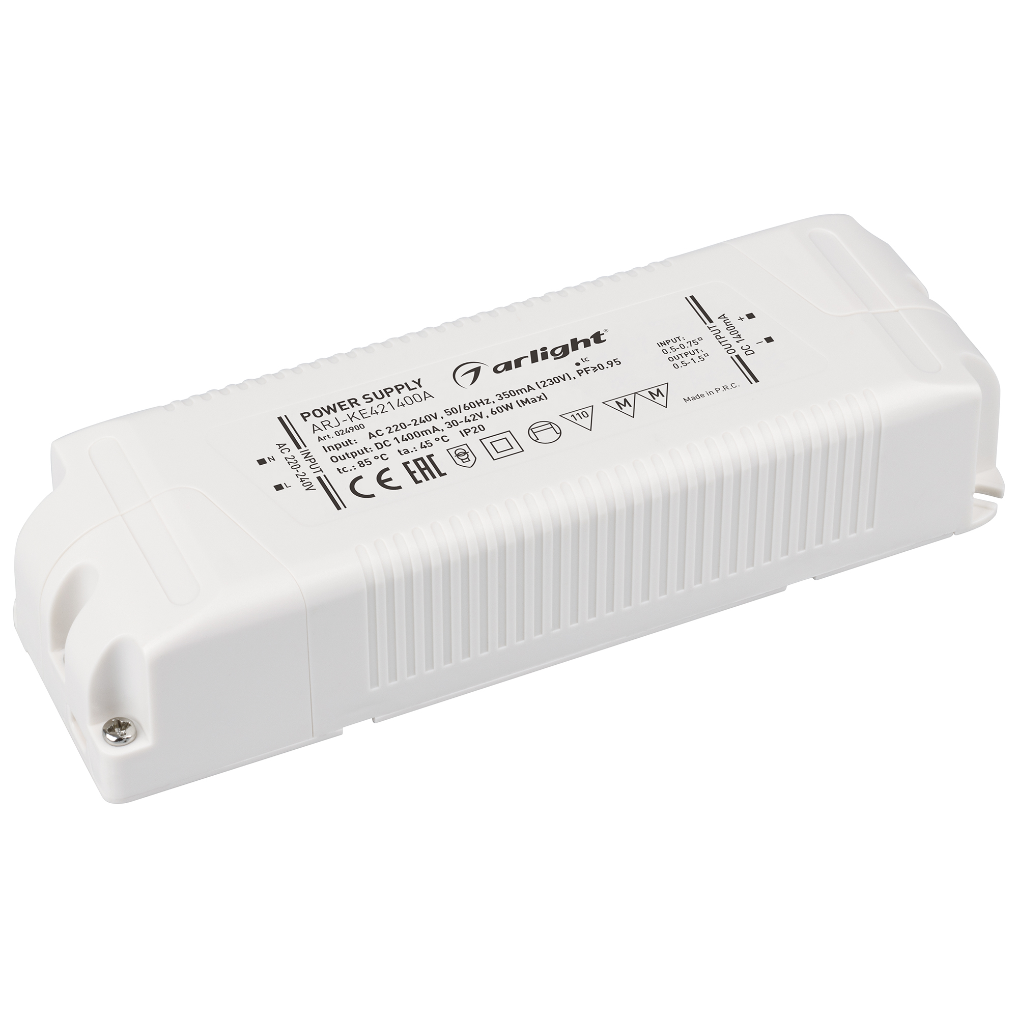 Блок питания ARJ-KE421400A (60W, 1400mA, PFC) 024900 - Arlight