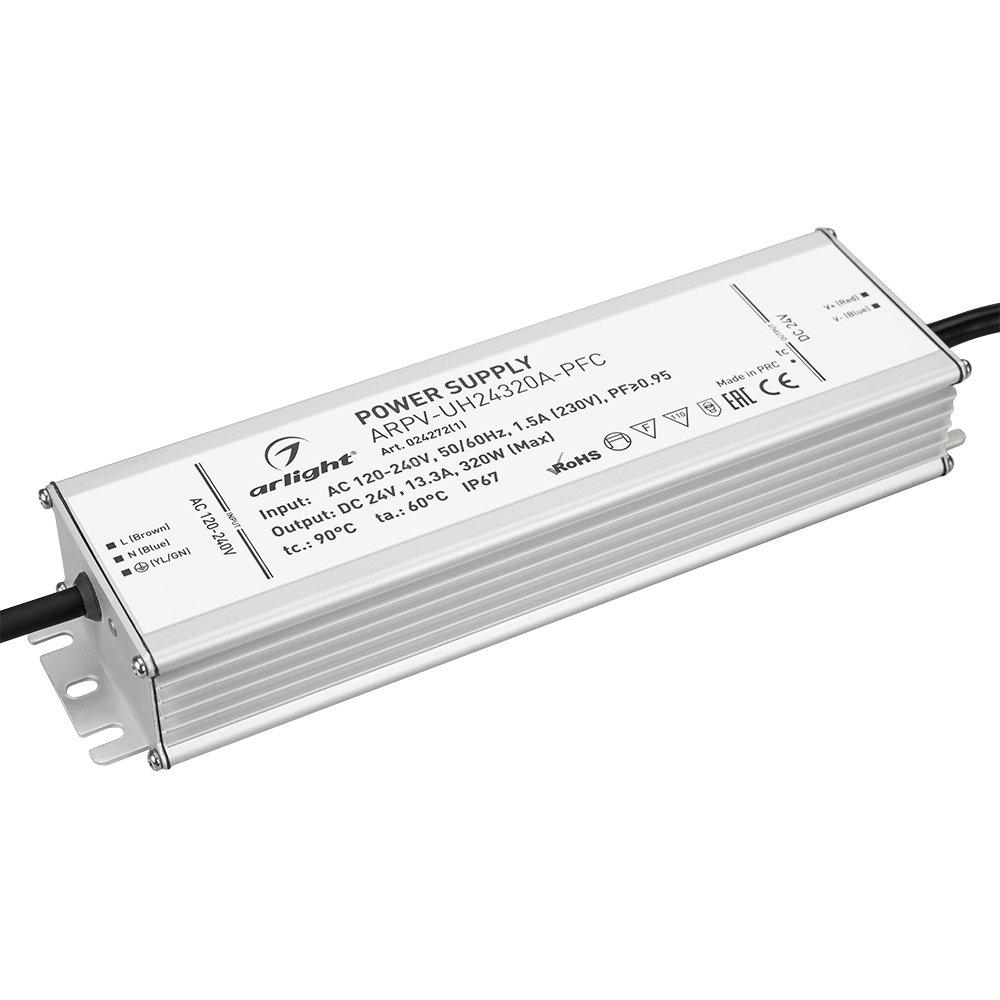 Блок питания ARPV-UH24320A-PFC (24V, 13.3A, 320W) 024272(1) - Arlight