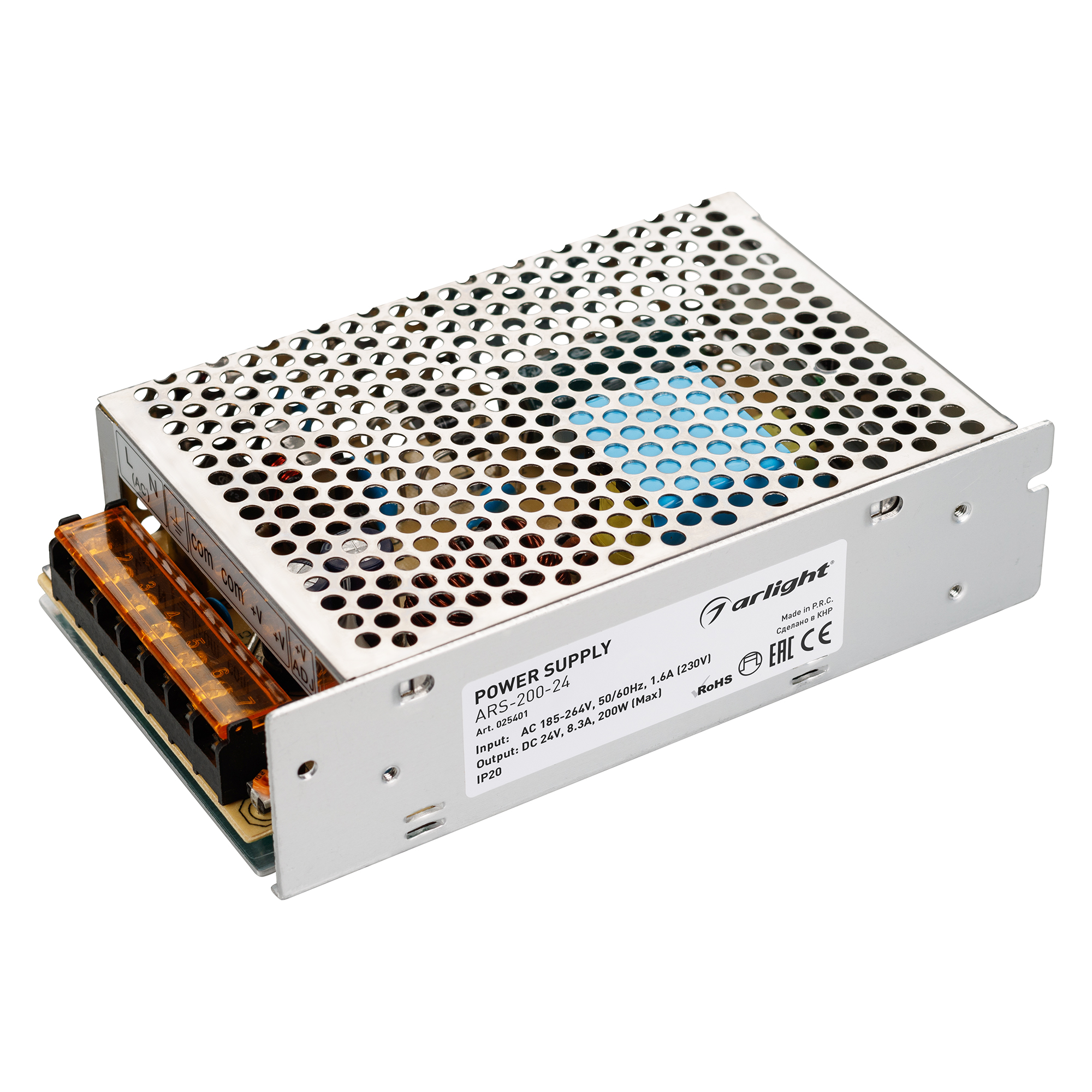 Блок питания ARS-200-24 (24V, 8.3A, 200W) 025401 - Arlight