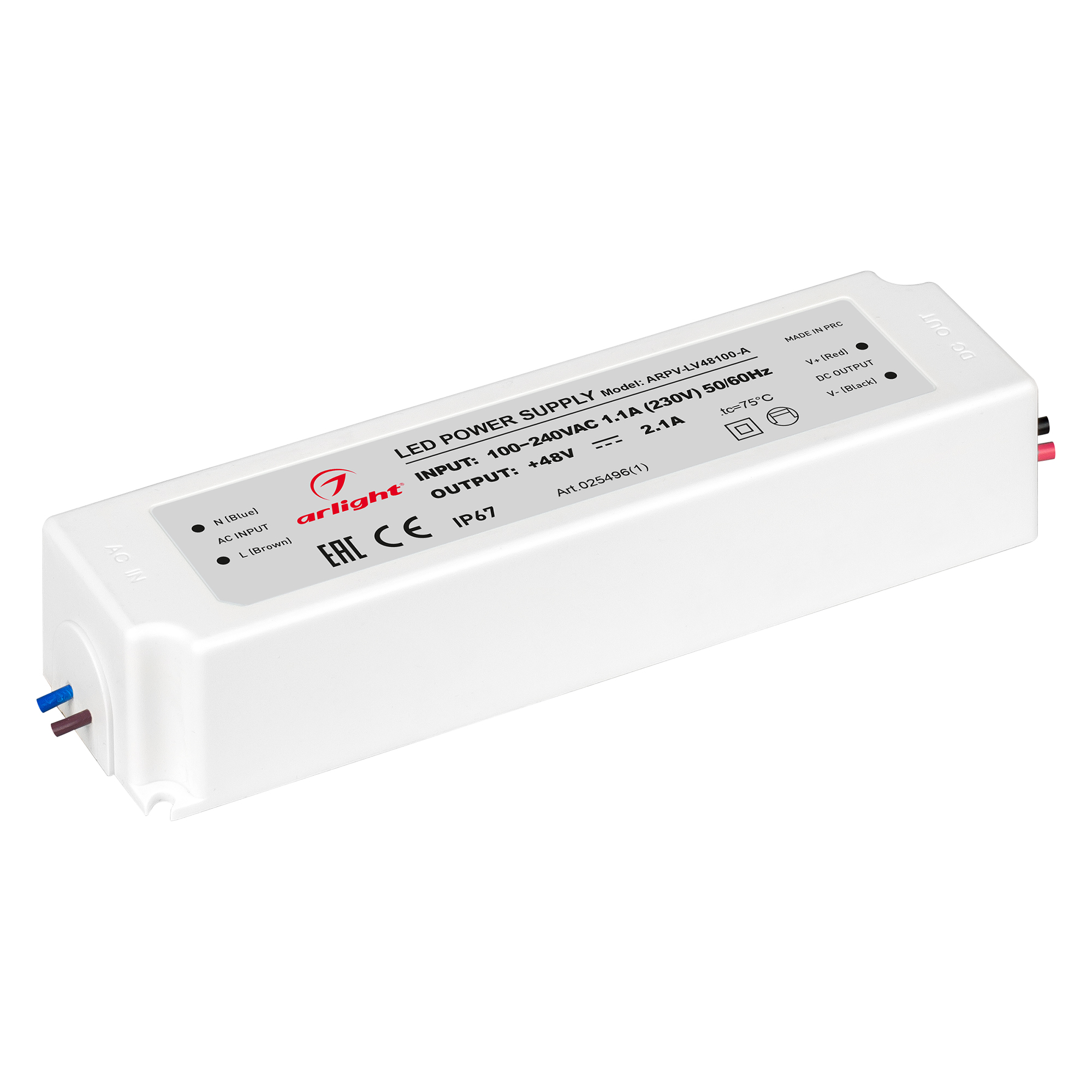 Блок питания ARPV-LV48100-A (48V, 2.1A, 100W) 025496(1) - Arlight