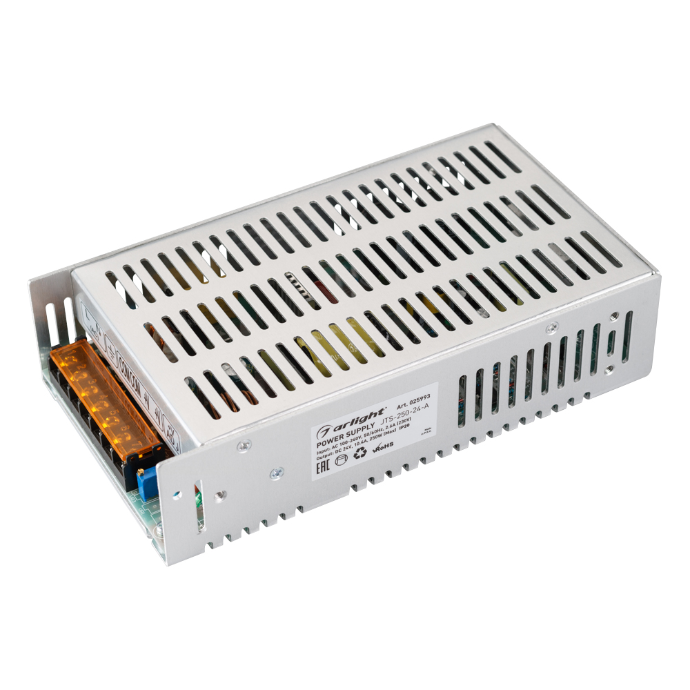Блок питания JTS-250-24-A (0-24V, 10.4A, 250W) 025993 - Arlight