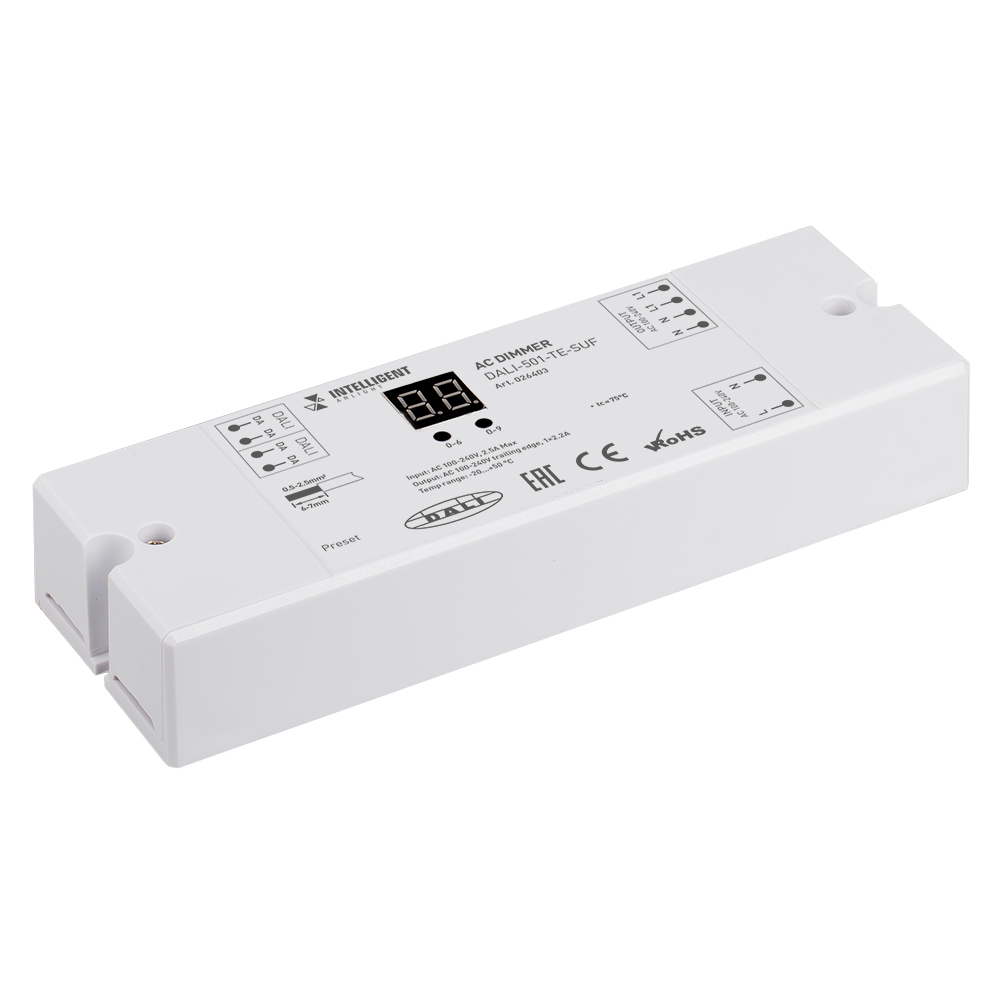 INTELLIGENT ARLIGHT Диммер DALI-501-TE-SUF (230V, 2.2A) 026403 - Arlight