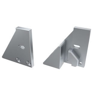 Заглушка для ALM-GLASS-6 с опорой правая с отверстием 026732 - Arlight