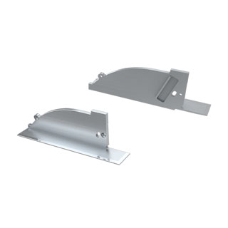 Заглушка для ALM-ARC-SIDE серая правая с отверстием 026792 - Arlight
