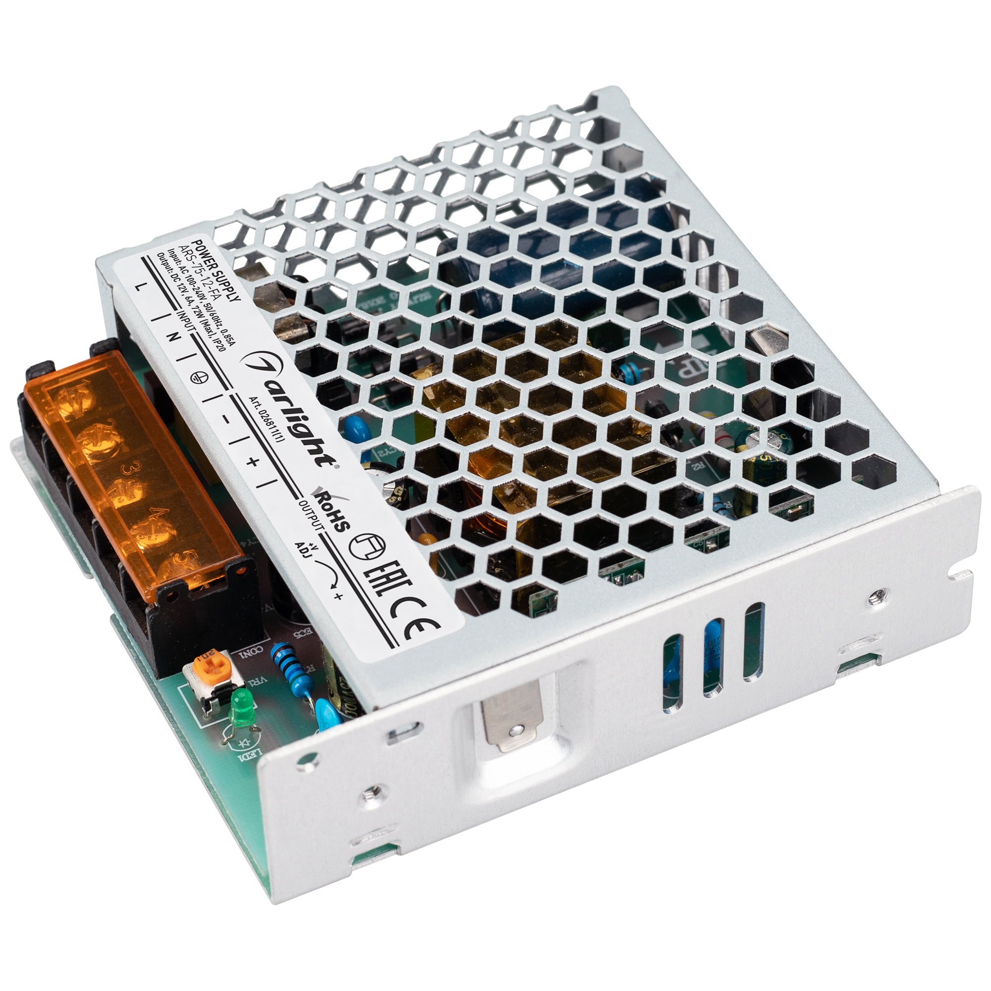 Блок питания ARS-75-12-FA (12V, 6A, 72W) 026811(1) - Arlight