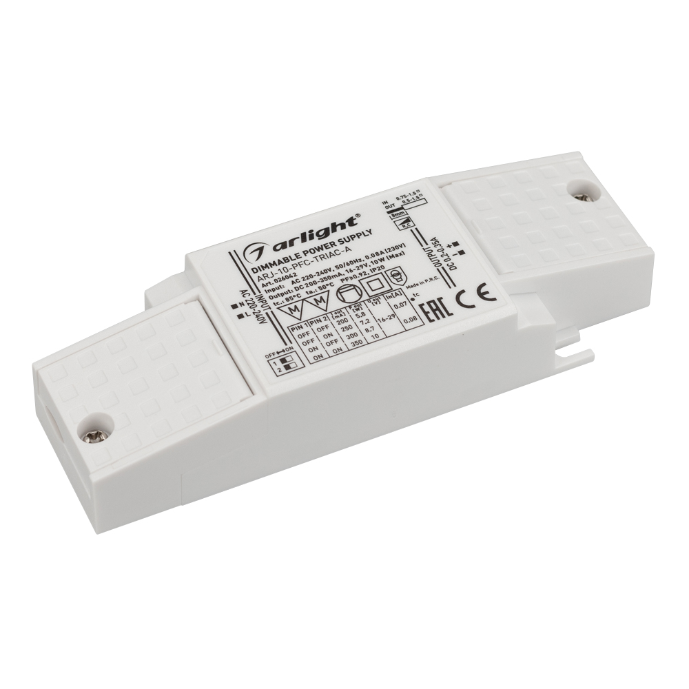 Блок питания ARJ-10-PFC-TRIAC-A (10W, 200-350mA) 026042 - Arlight