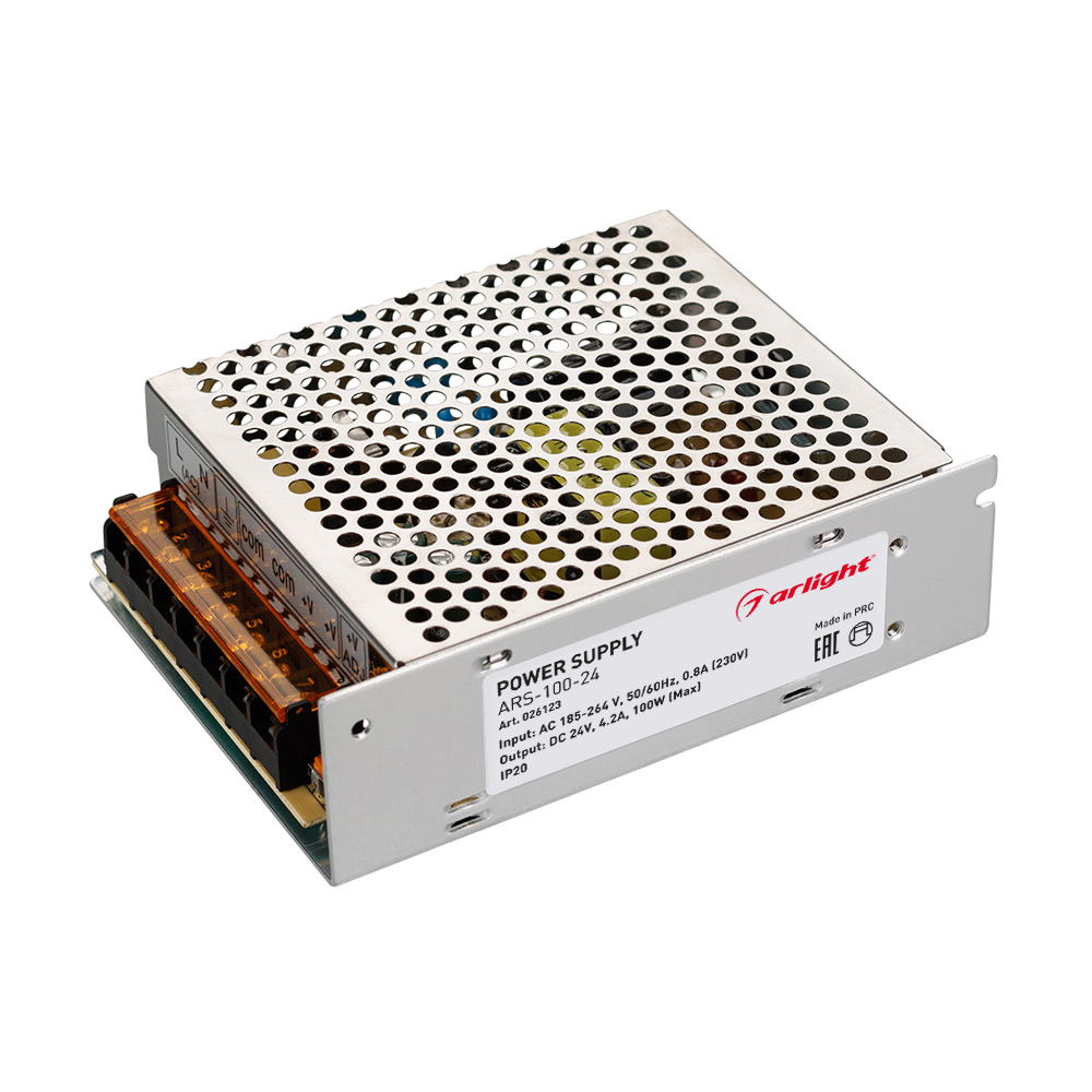 Блок питания ARS-100-24 (24V, 4.2A, 100W) 026123 - Arlight