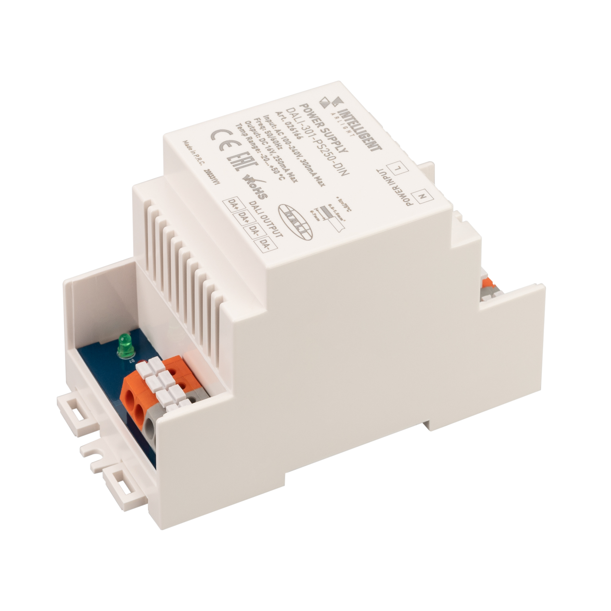 INTELLIGENT ARLIGHT Блок питания шины DALI-301-PS250-DIN (230V, 250mA) 026166 - Arlight