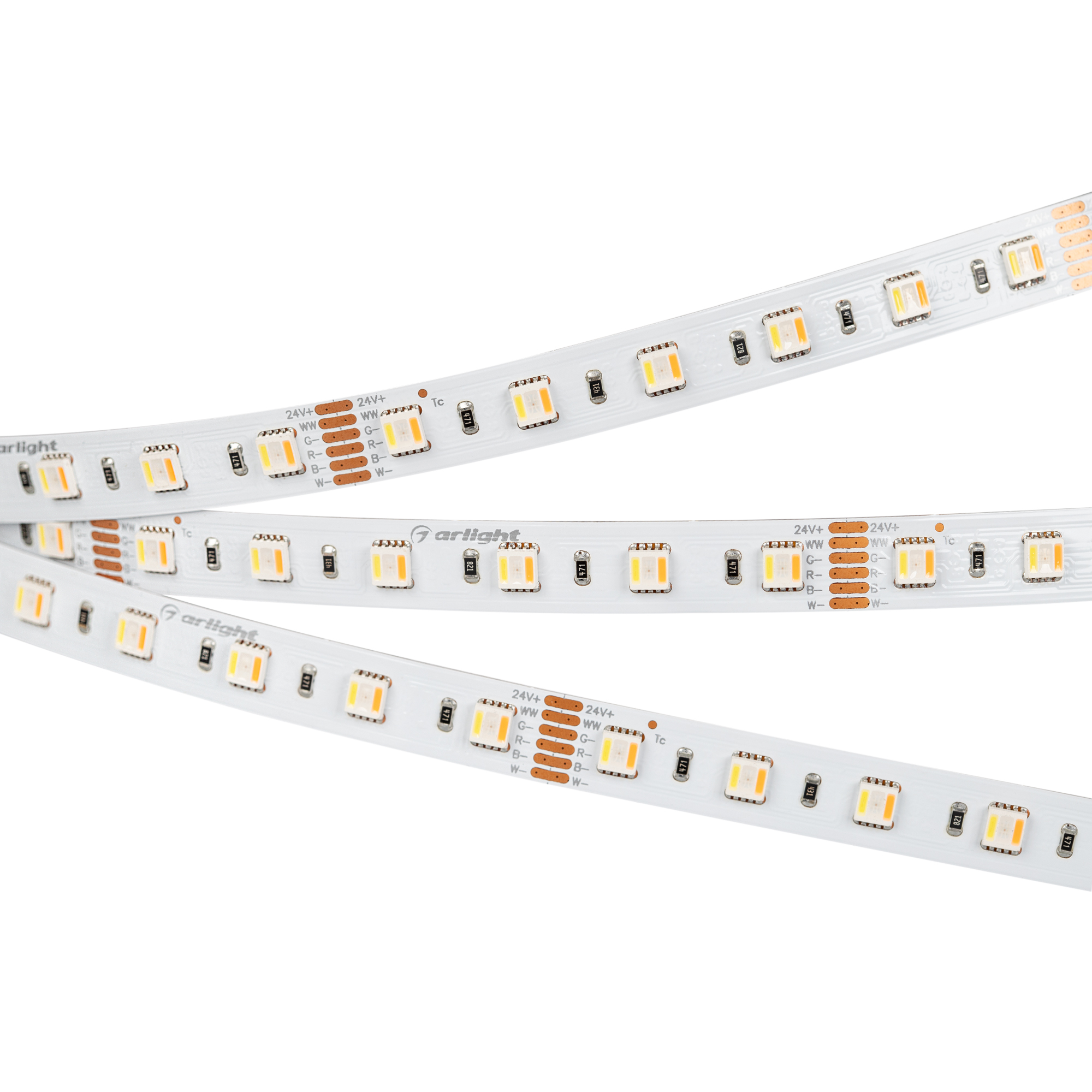 Лента RT-B60-12mm 24V RGBW-MIX-5-in-1 (20 W/m, IP20, 5060, 5m) 026363(2) - Arlight