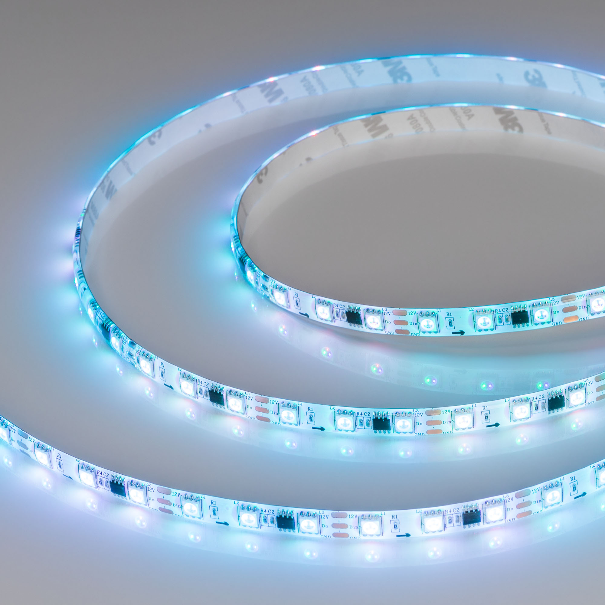 Лента герметичная SPI-SE-B60-10mm 12V RGB-PX3 (14.4 W/m, IP65, 5060, 5m) 026366(2) - Arlight