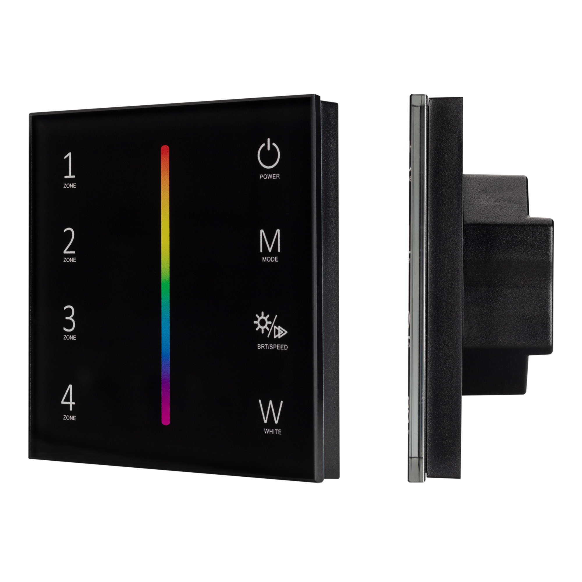 Панель Sens SMART-P30-RGBW Black (230V, 4 зоны, 2.4G) 027104 - Arlight