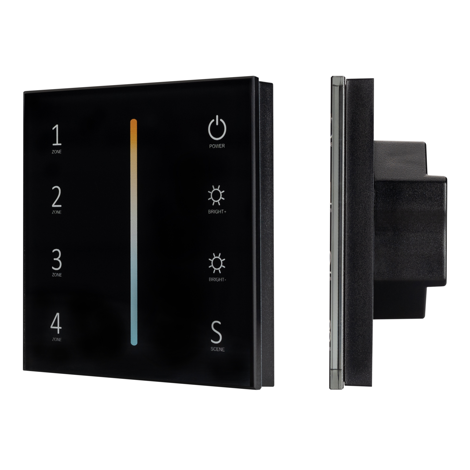 Панель Sens SMART-P43-MIX Black (230V, 4 зоны, 2.4G) 028137 - Arlight