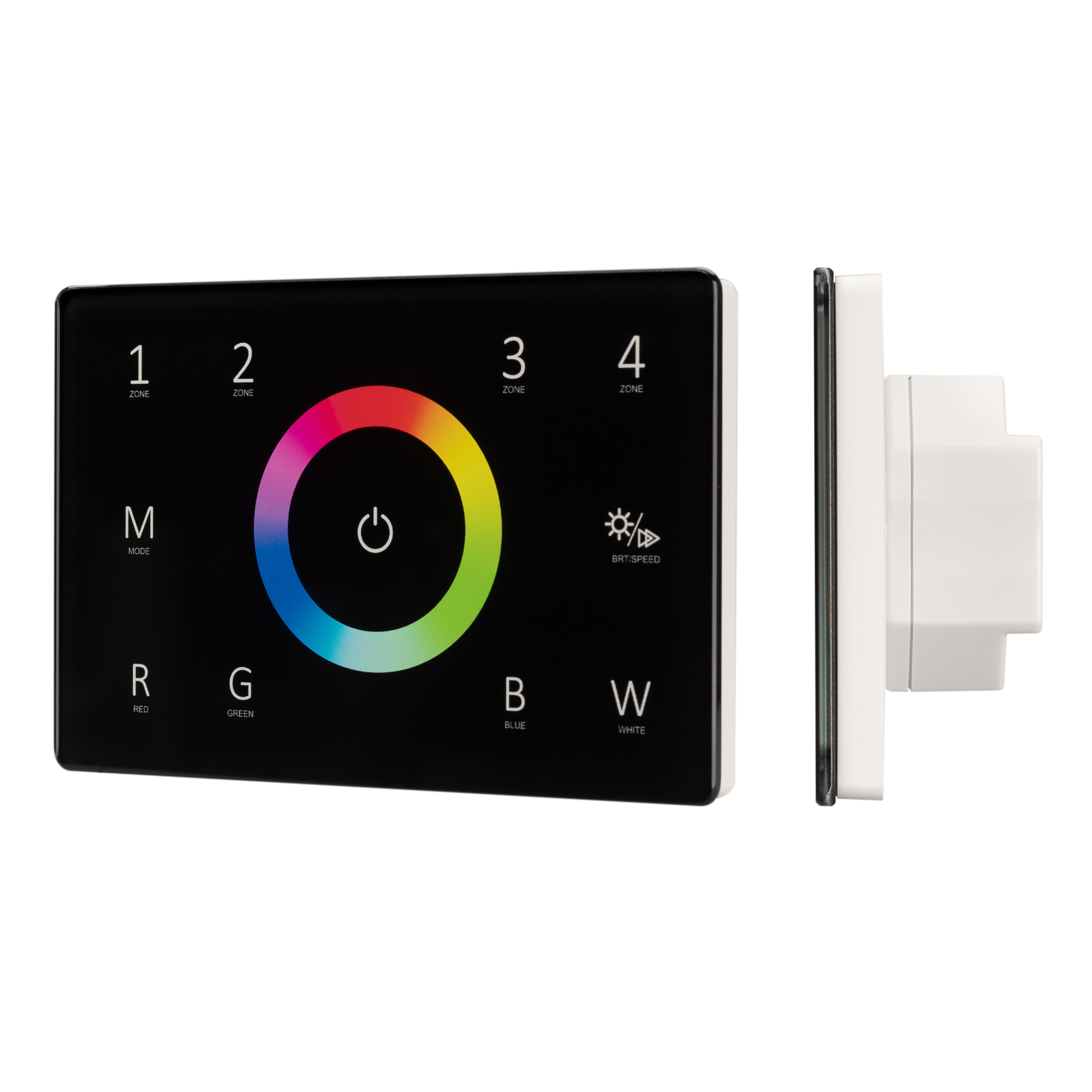Панель Sens SMART-P85-RGBW Black (230V, 4 зоны, 2.4G) 028405 - Arlight