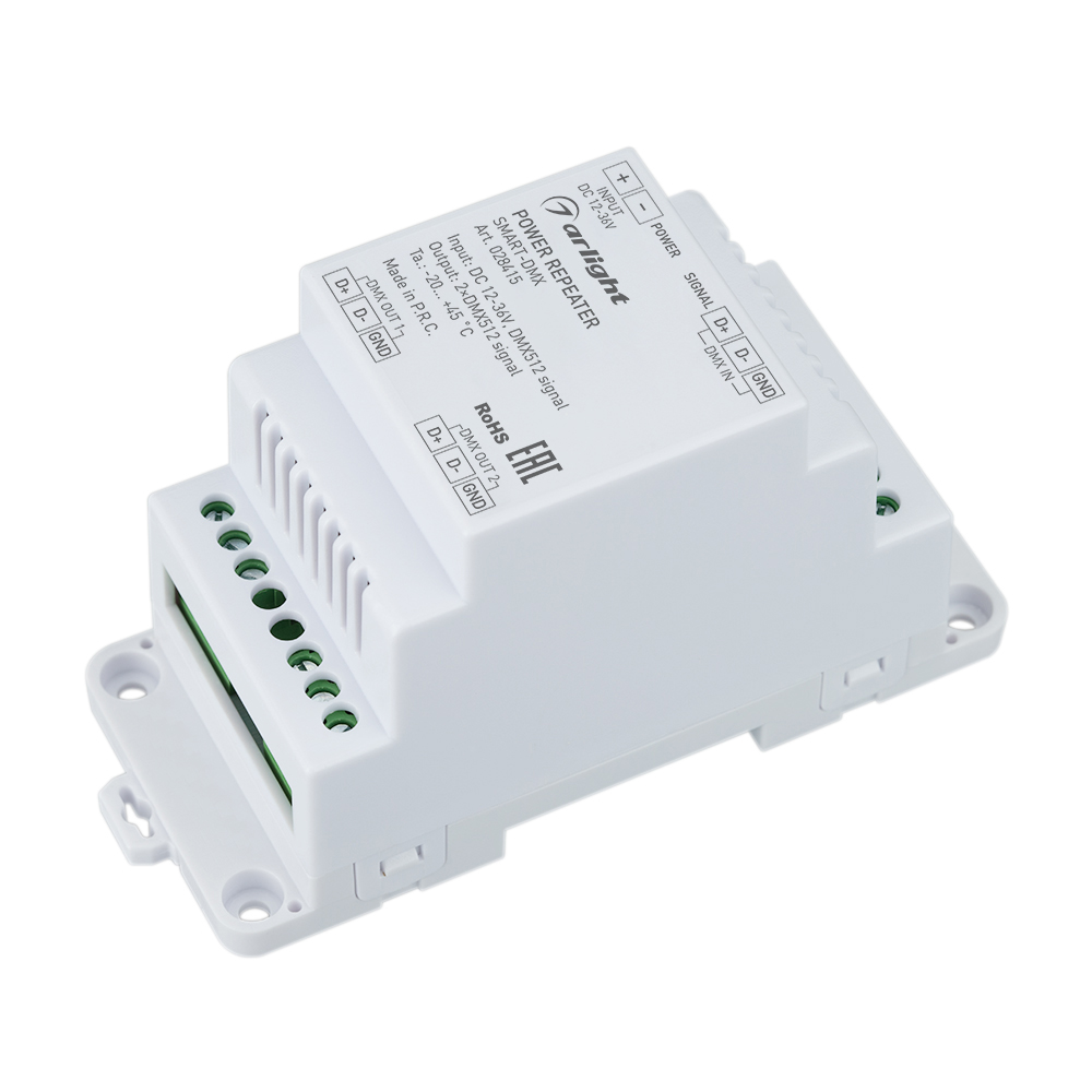 Усилитель SMART-DMX (12-36V, 2CH, DIN) 028415 - Arlight