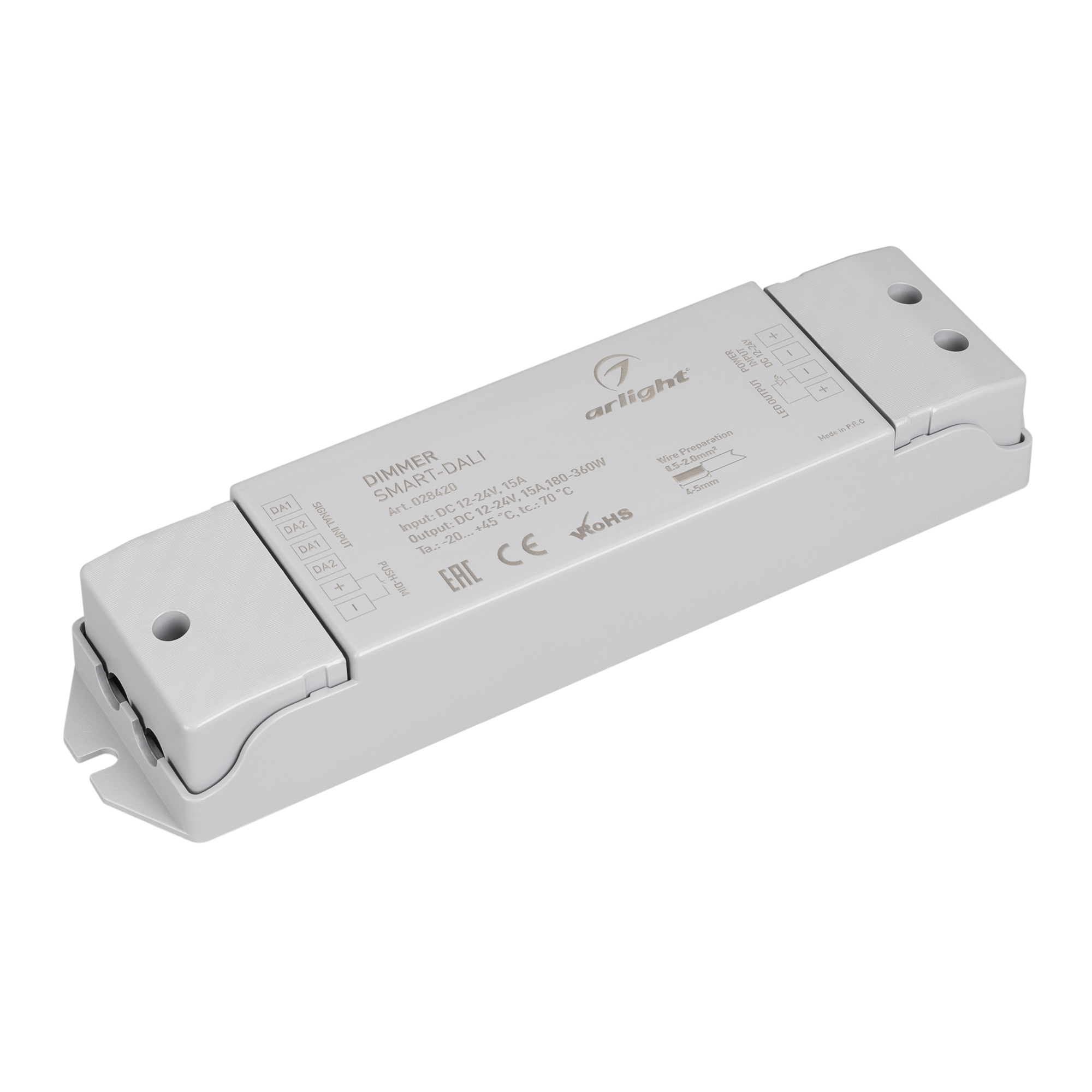 Диммер SMART-DALI (12-24V, 1x15A) 028420 - Arlight