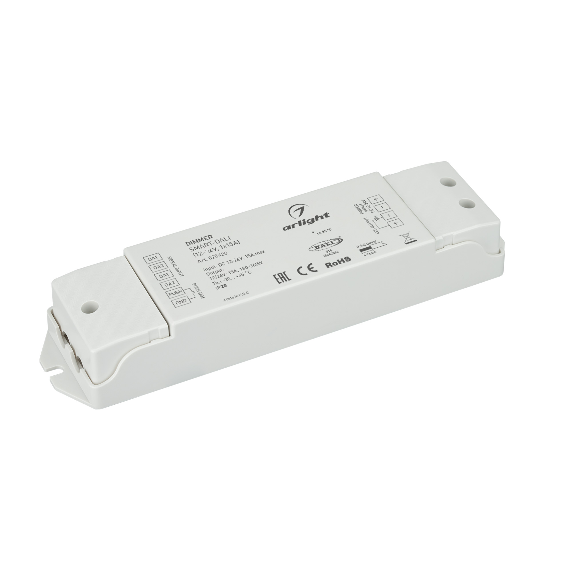 Диммер SMART-DALI (12-24V, 1x15A) 028420 - Arlight