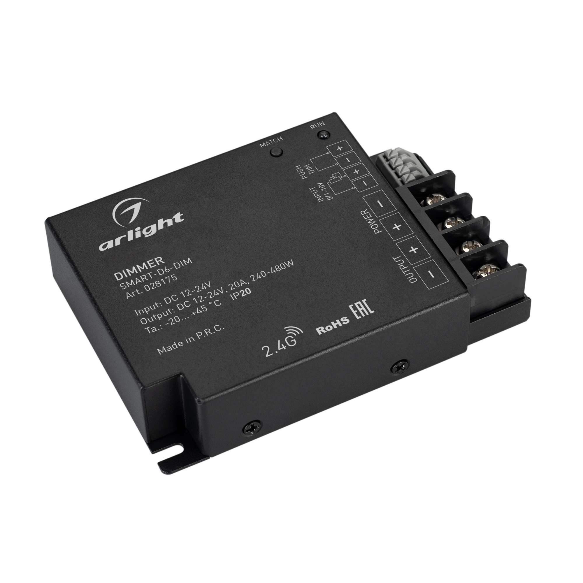 Диммер SMART-D6-DIM (12-24V, 1x20A, 2.4G) 028175 - Arlight