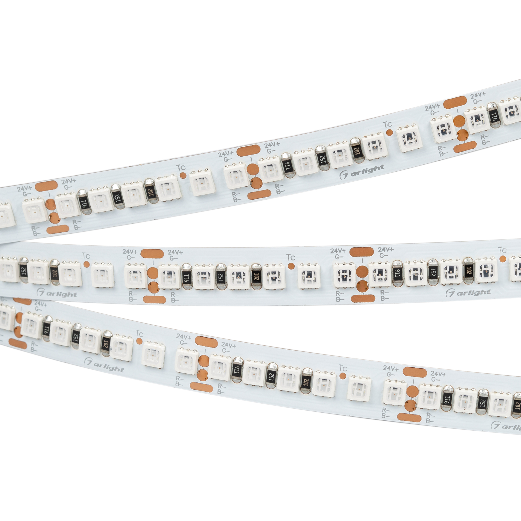 Лента RT-G168-10mm 24V RGB (17.3 W/m, IP20, 3838, 5m) 028256(2) - Arlight
