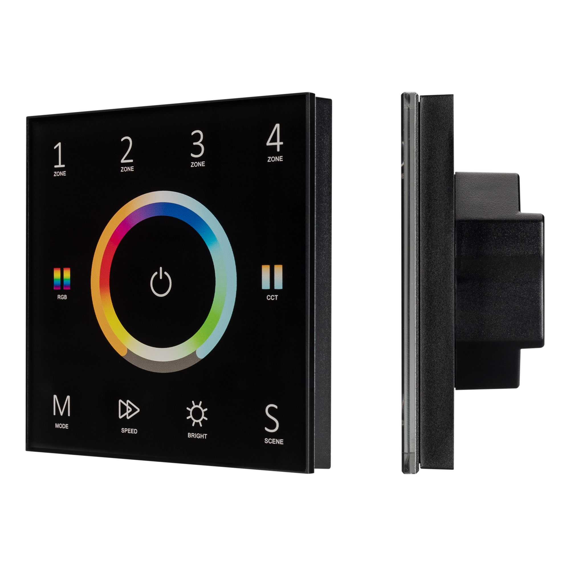 Панель Sens SMART-P67-MULTI Black (230V, 4 зоны, 2.4G) 028322 - Arlight