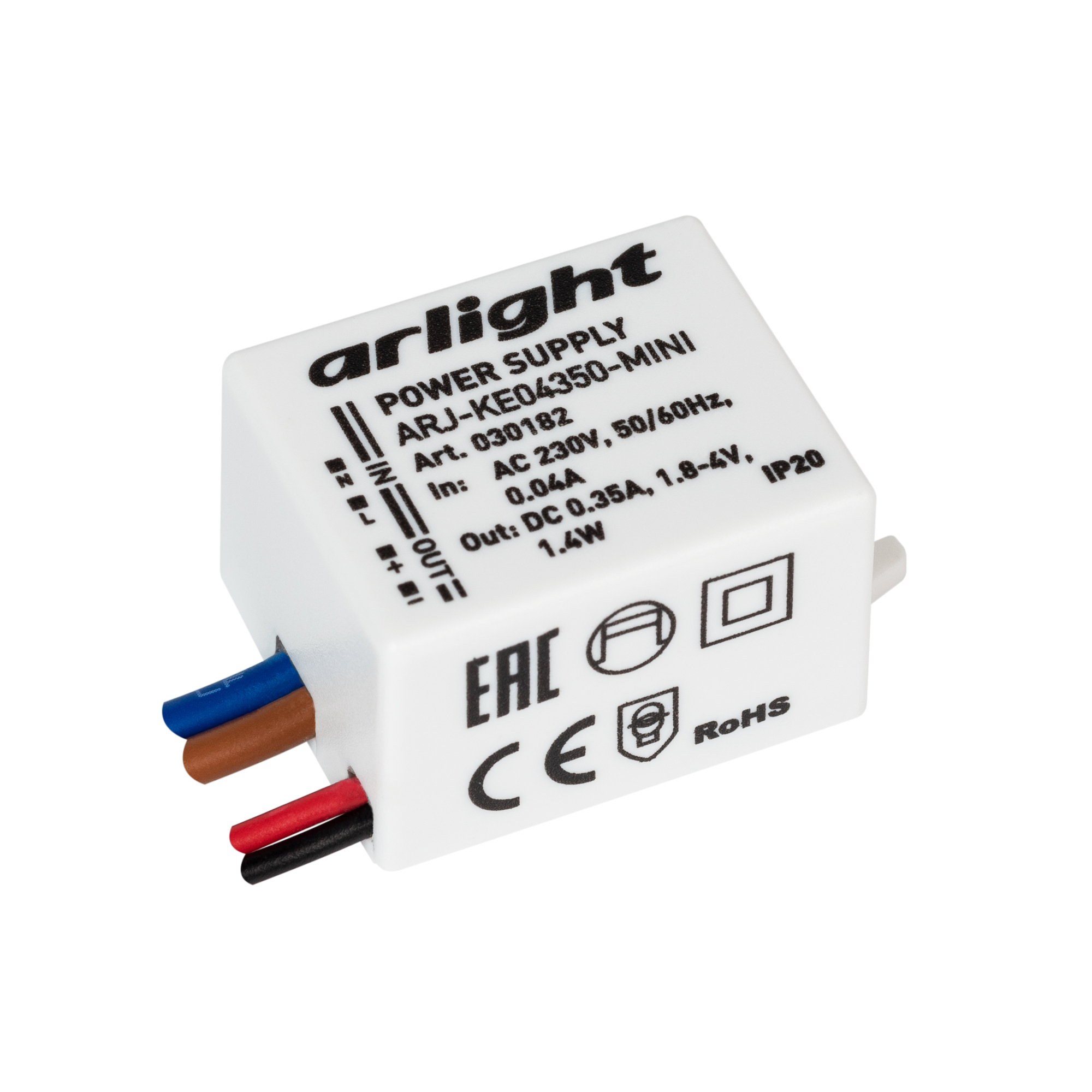 Блок питания ARJ-KE04350-MINI (1.4W, 350mA) 030182 - Arlight