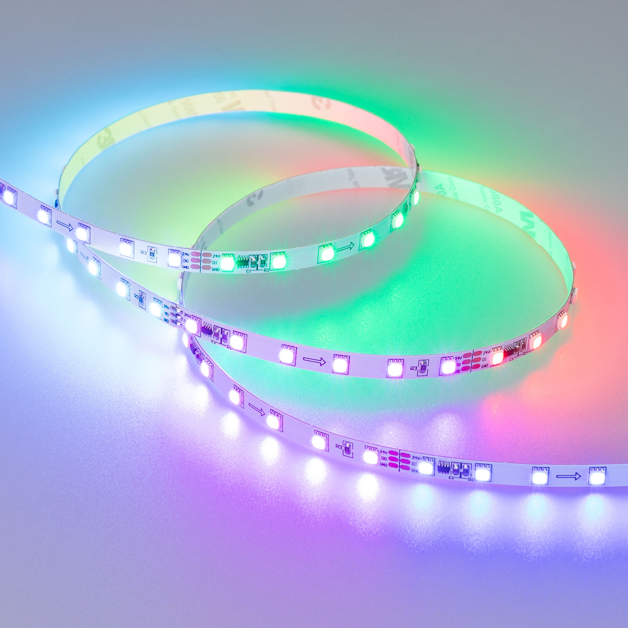 Лента SPI-F72-7mm 24V RGB-PX6 (14.4 W/m, IP20, 3535, 5m) 030195(2) - Arlight