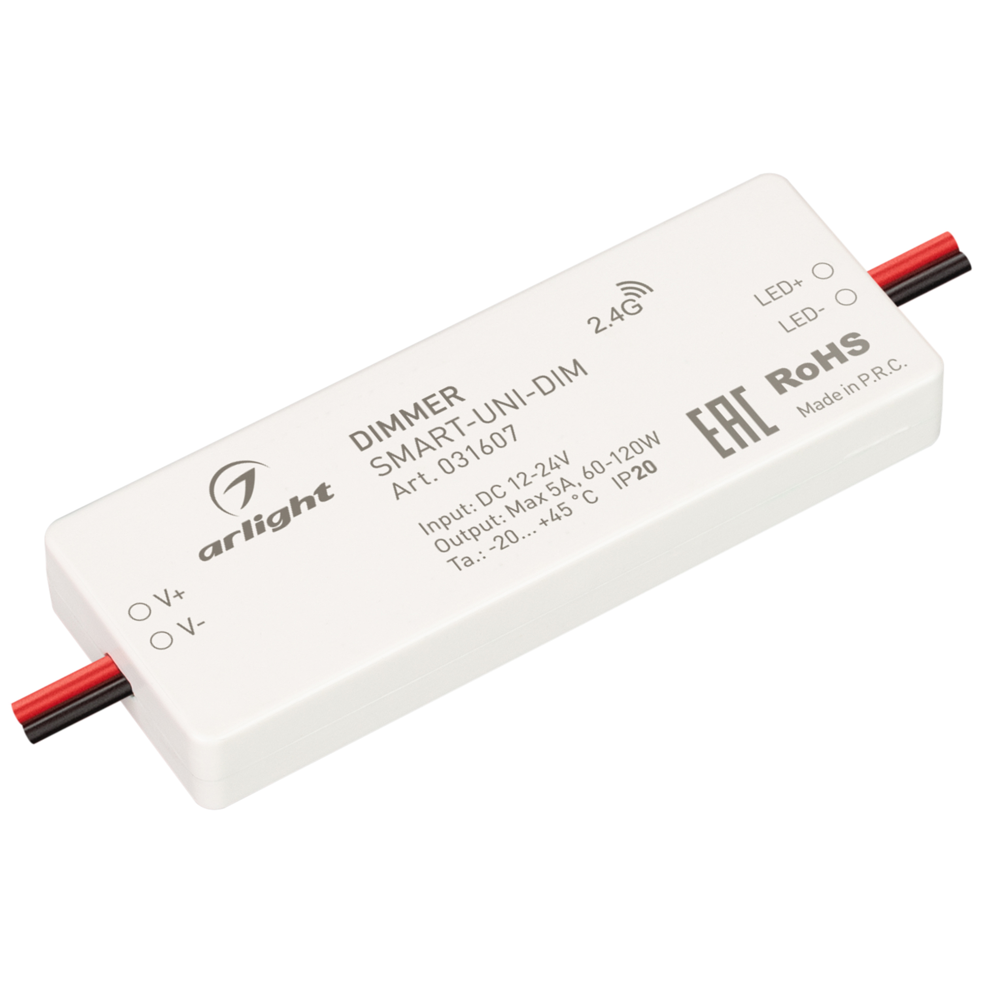 Диммер SMART-UNI-DIM (12-24V, 1x5A, 2.4G) 031607 - Arlight