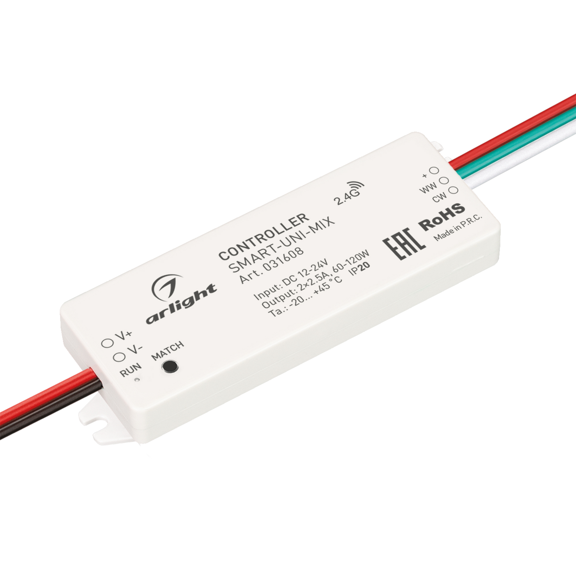 Контроллер SMART-UNI-MIX (12-24V, 2x2.5A, 2.4G) 031608 - Arlight