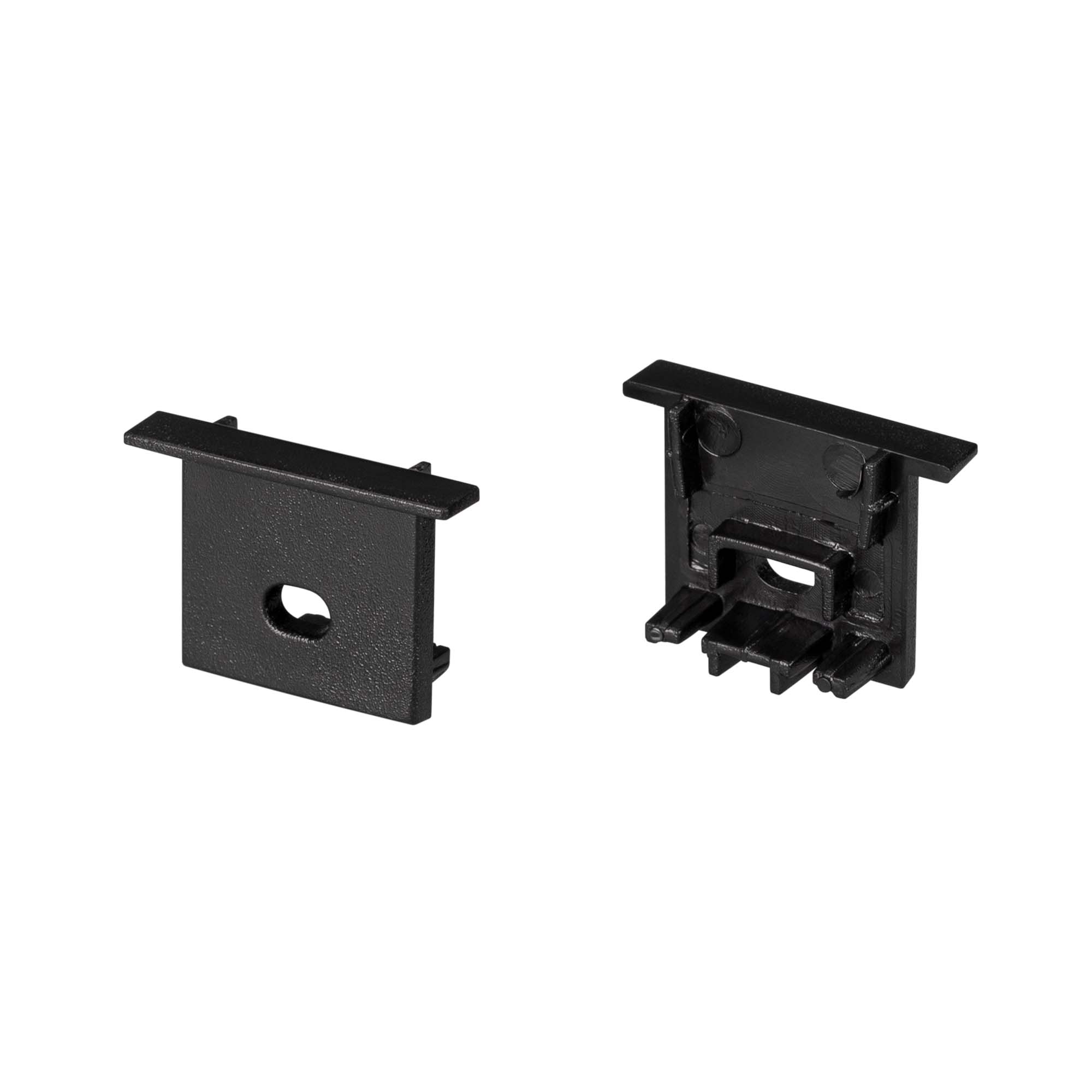 Заглушка SL-COMFORT-1716-F BLACK c отверстием 031775 - Arlight