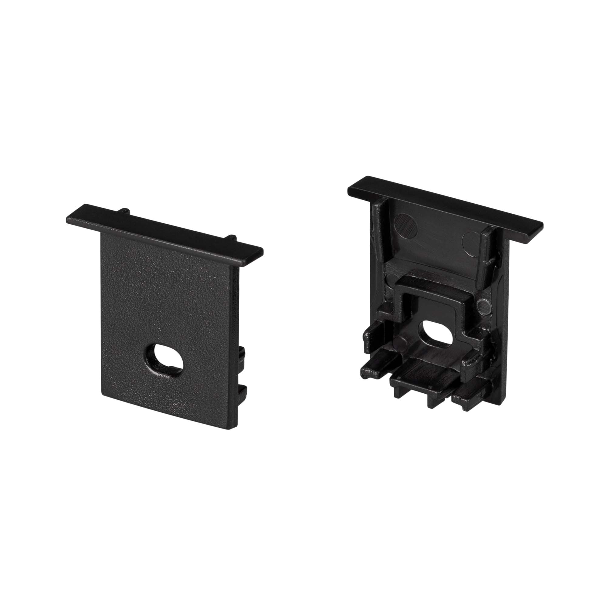 Заглушка SL-COMFORT-1722-F BLACK c отверстием 031778 - Arlight