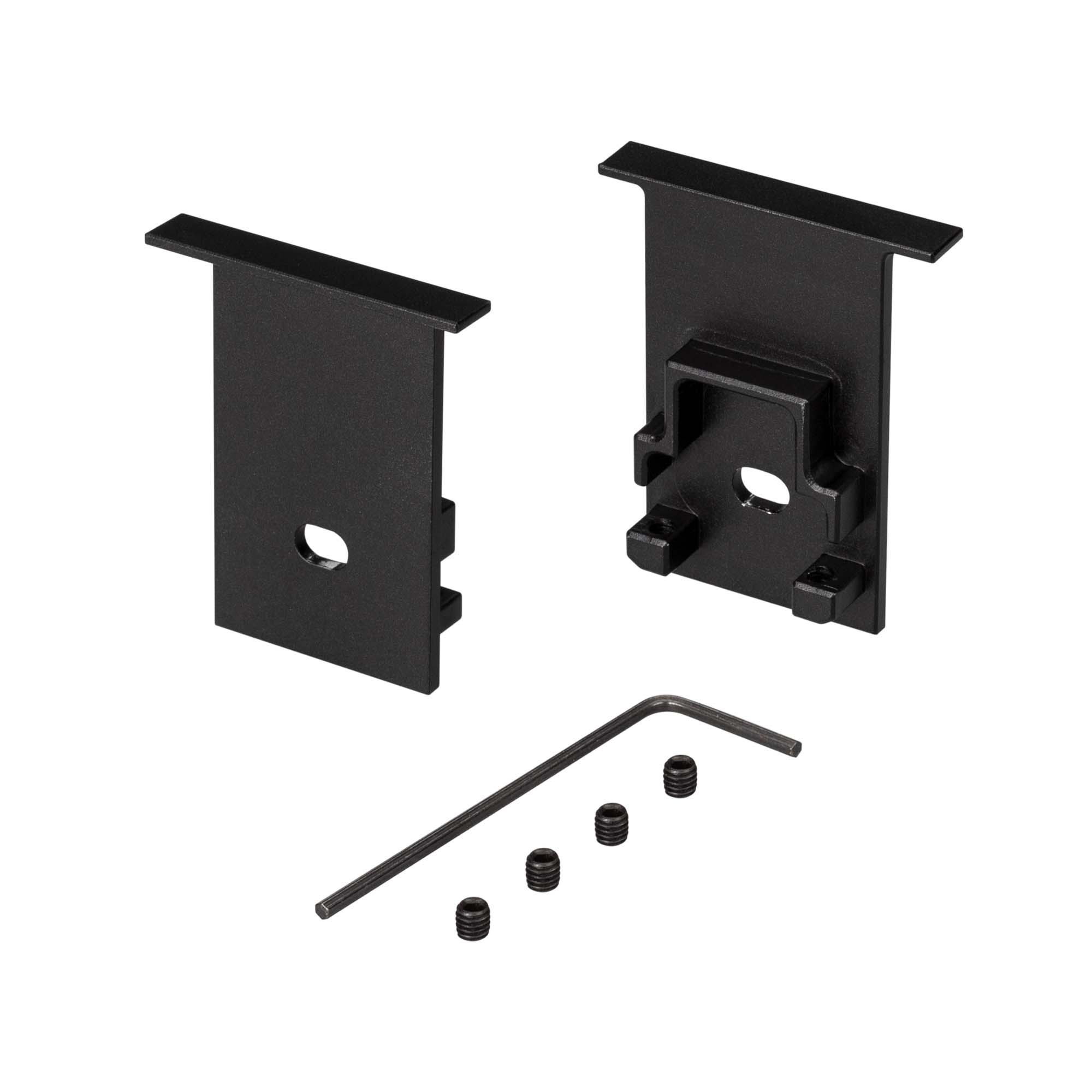 Заглушка SL-COMFORT-2542-F BLACK c отверстием 031783 - Arlight