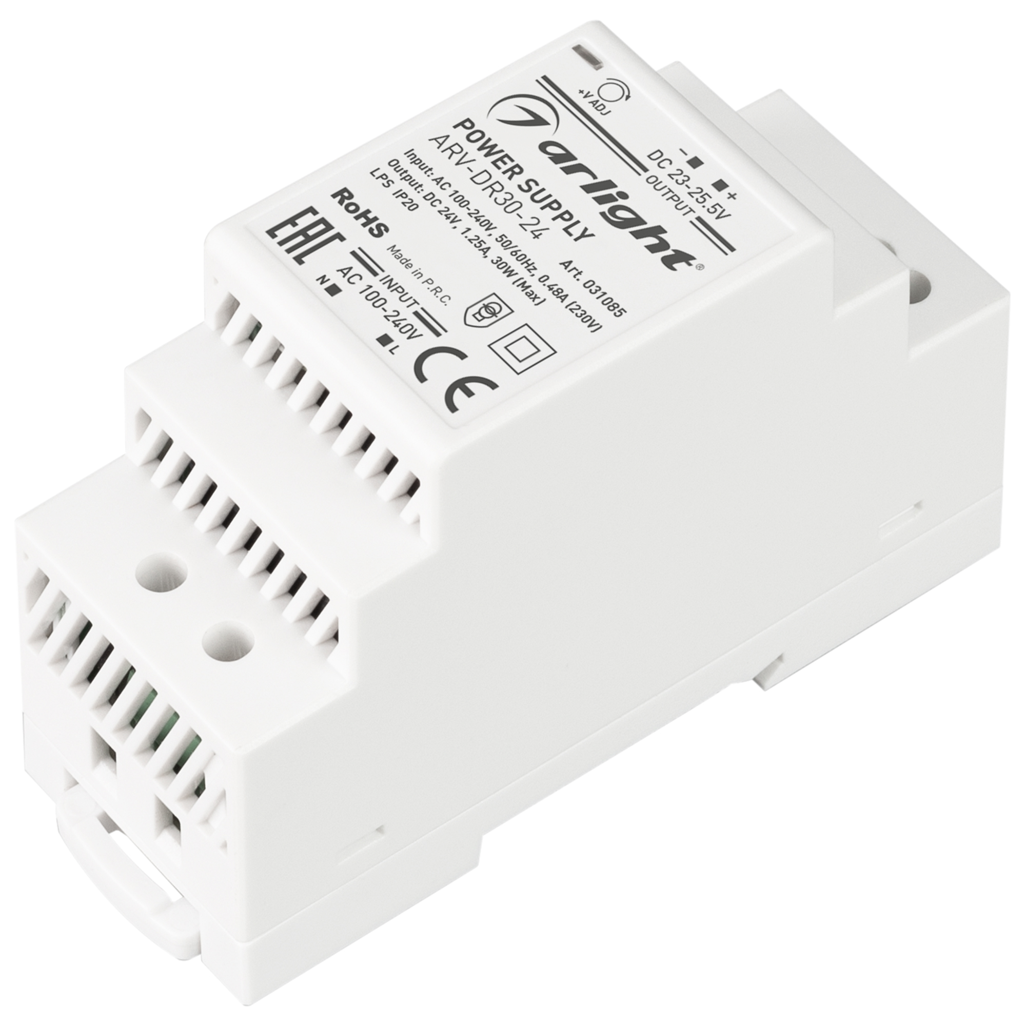 Блок питания ARV-DR30-24 (24V, 1.25A, 30W) 031085 - Arlight