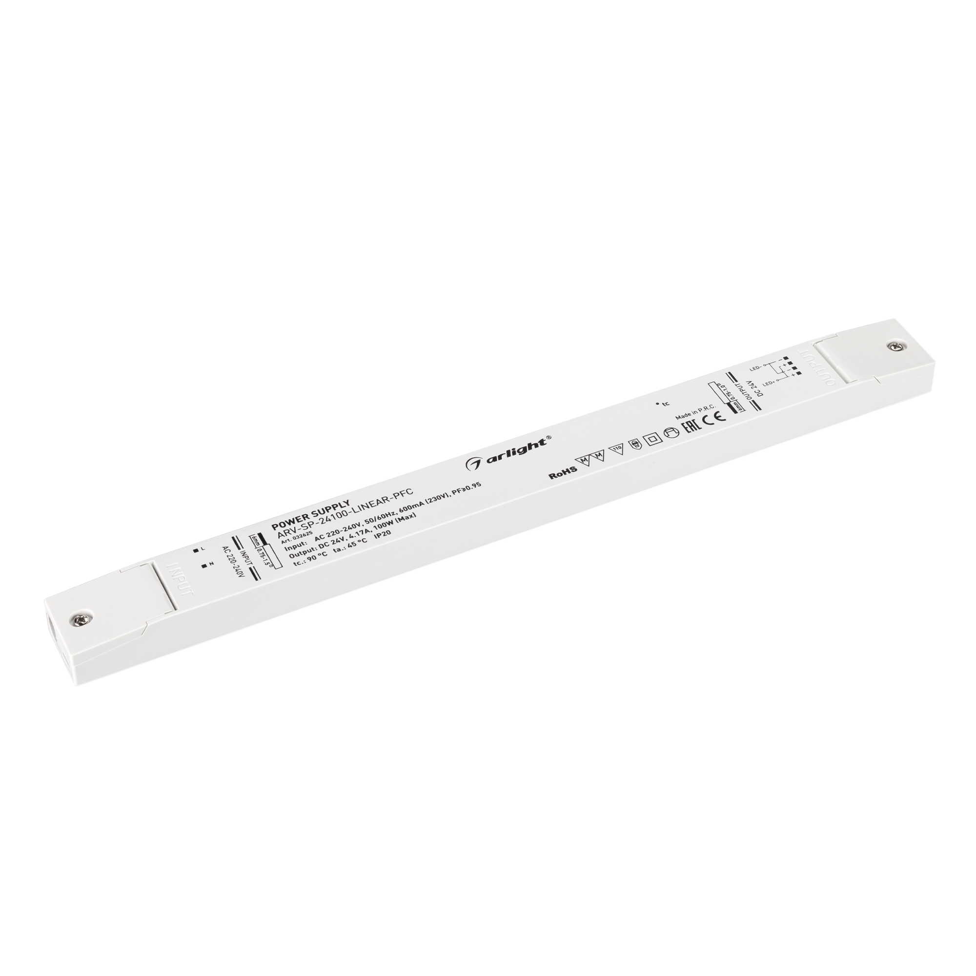Блок питания ARV-SP-24100-LINEAR-PFC (24V, 4.17A, 100W) 032625 - Arlight
