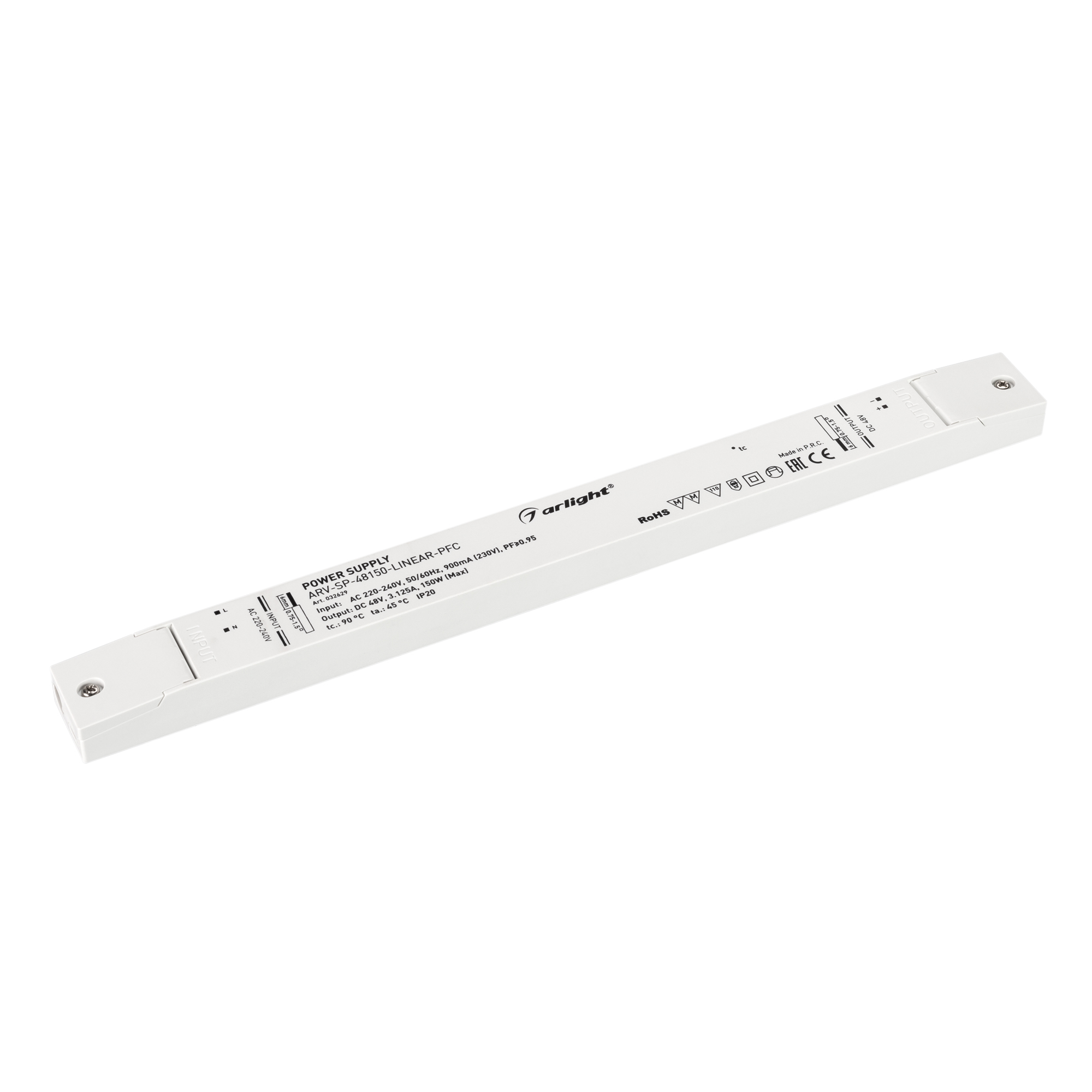 Блок питания ARV-SP-48150-LINEAR-PFC (48V, 3.125A, 150W) 032629 - Arlight