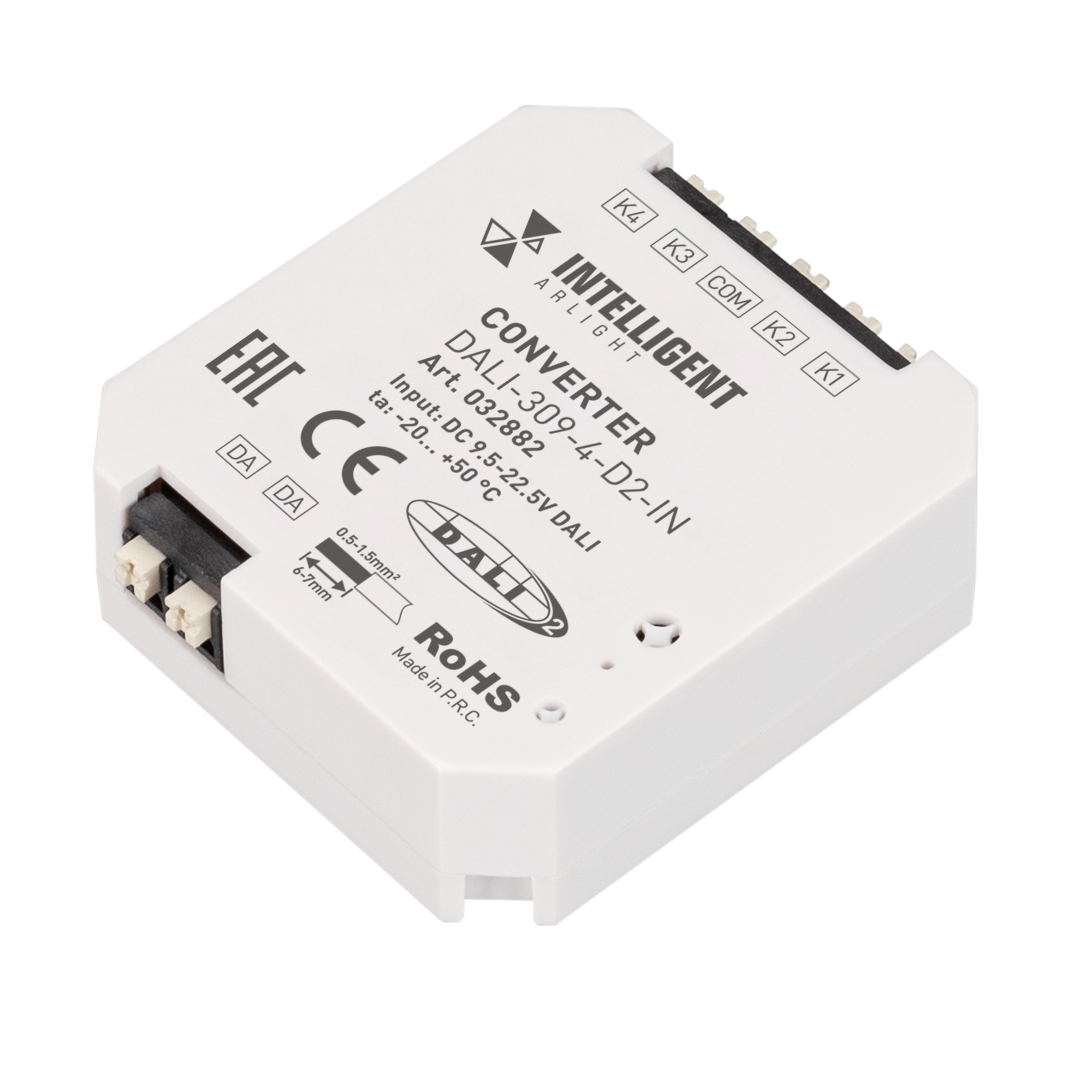 INTELLIGENT ARLIGHT Конвертер DALI-309-4-D2-IN (DALI-BUS, Free purpose) 032882 - Arlight