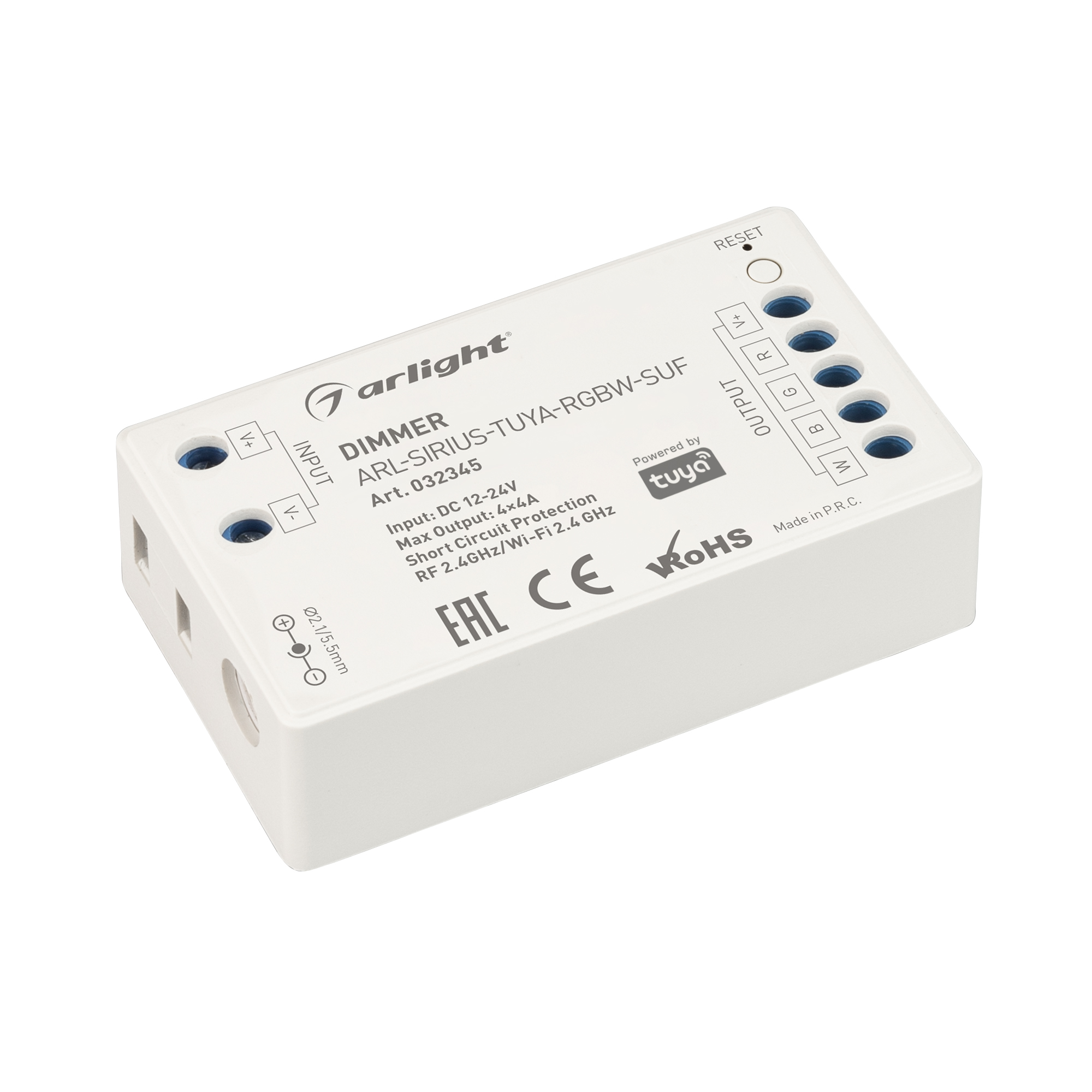 Диммер ARL-SIRIUS-TUYA-RGBW-SUF (12-24V, 4x4A, 2.4G) 032345 - Arlight