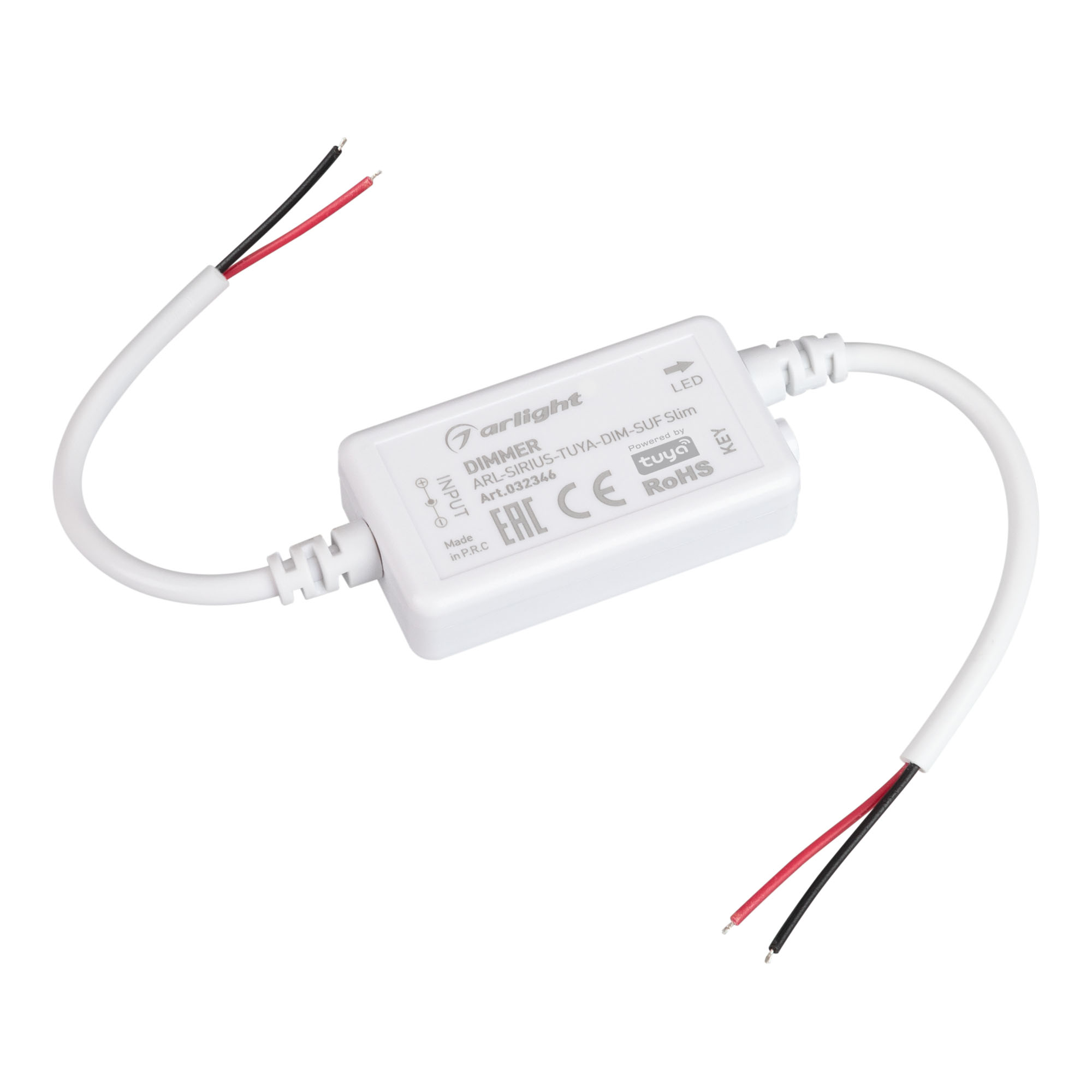 Диммер ARL-SIRIUS-TUYA-DIM-SUF Slim (12-24V, 1x6A, 2.4G) 032346 - Arlight
