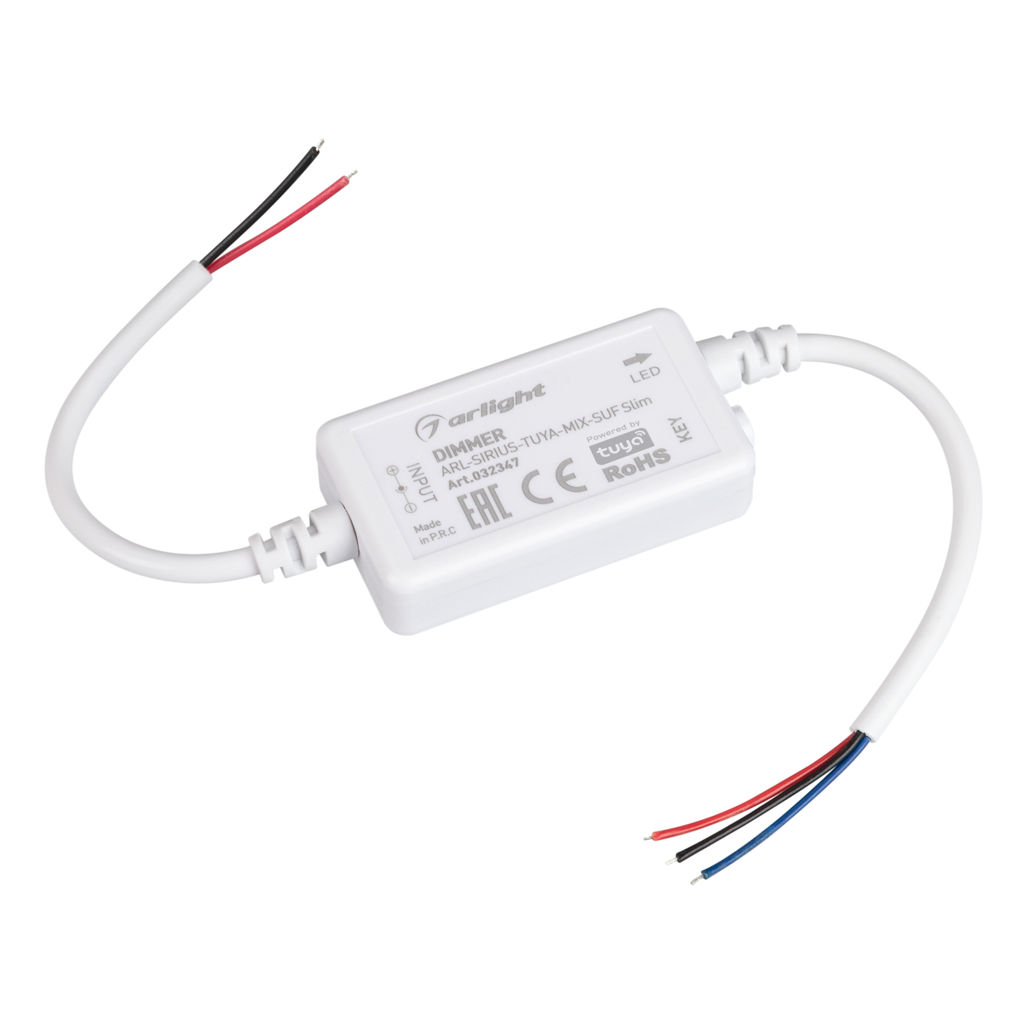 Диммер ARL-SIRIUS-TUYA-MIX-SUF Slim (12-24V, 2x3A, 2.4G) 032347 - Arlight