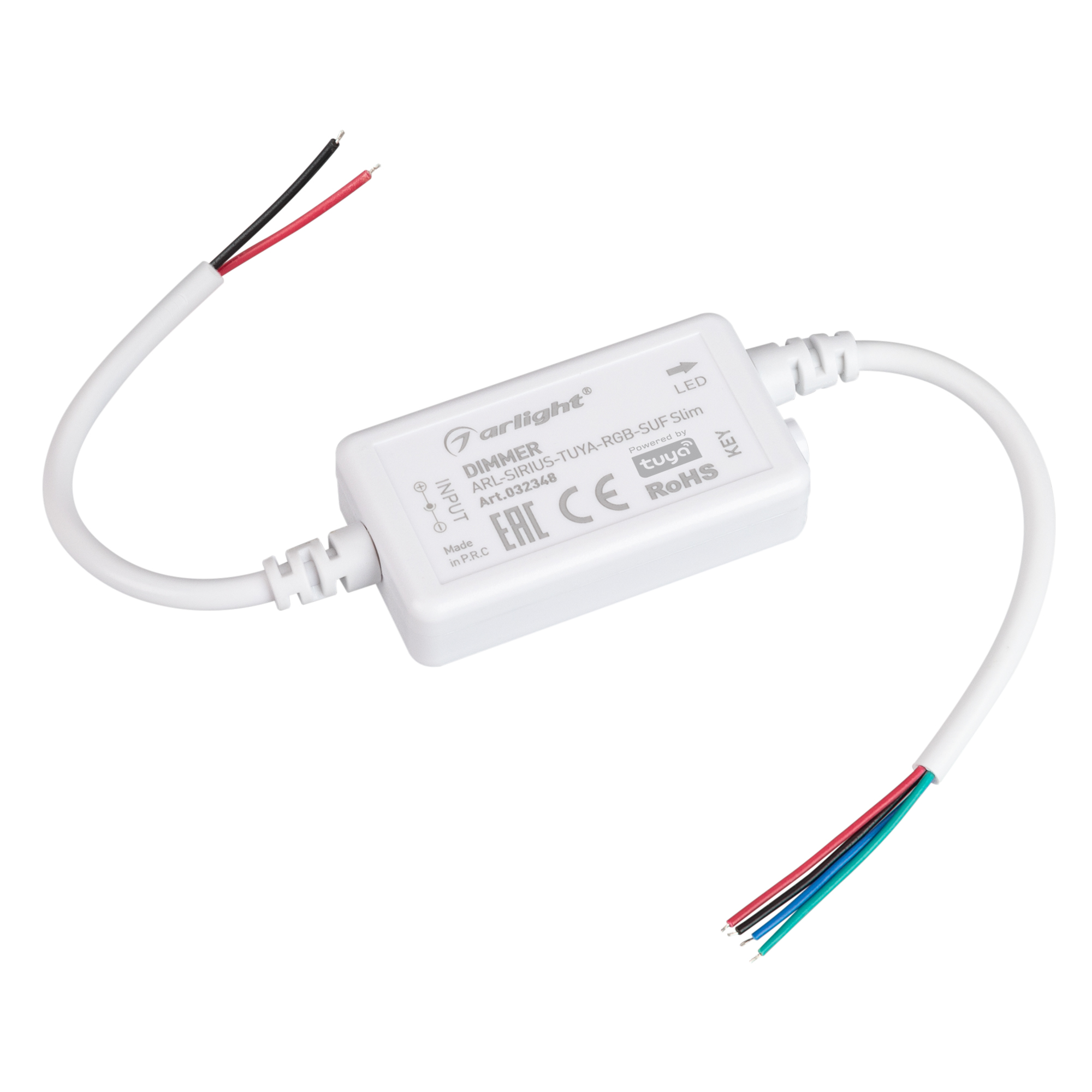 Диммер ARL-SIRIUS-TUYA-RGB-SUF Slim (12-24V, 3x2A, 2.4G) 032348 - Arlight