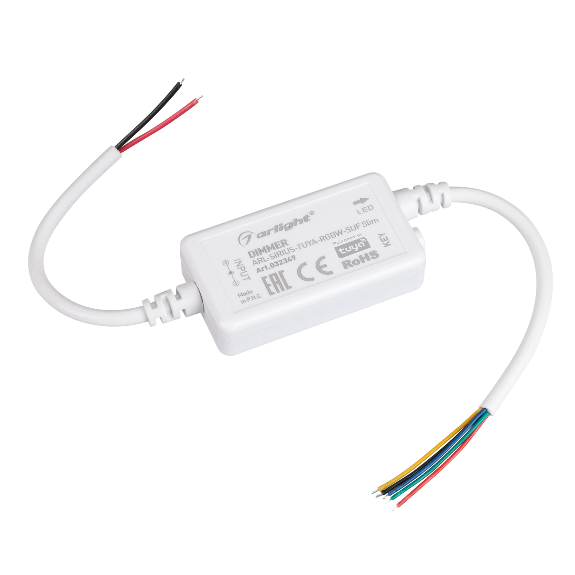 Диммер ARL-SIRIUS-TUYA-RGBW-SUF Slim (12-24V, 4x1.5A, 2.4G) 032349 - Arlight