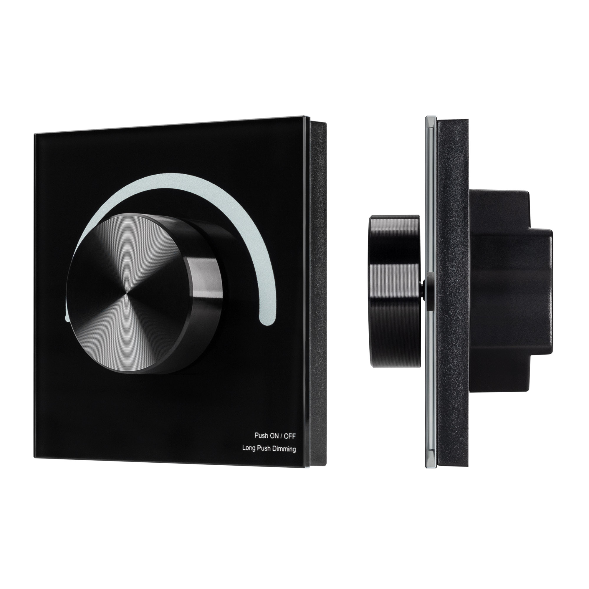 Панель SMART-P37-DIM-IN Black (230V, 1.2A, TRIAC, Rotary, 2.4G) 028109 - Arlight